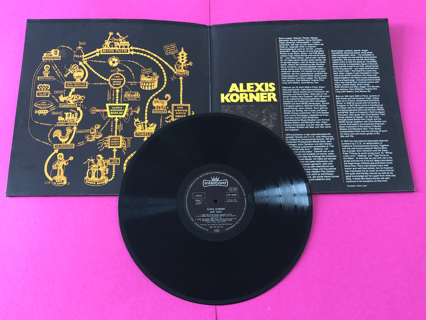 Alexis Korner : Just Easy (LP,Album,Stereo)