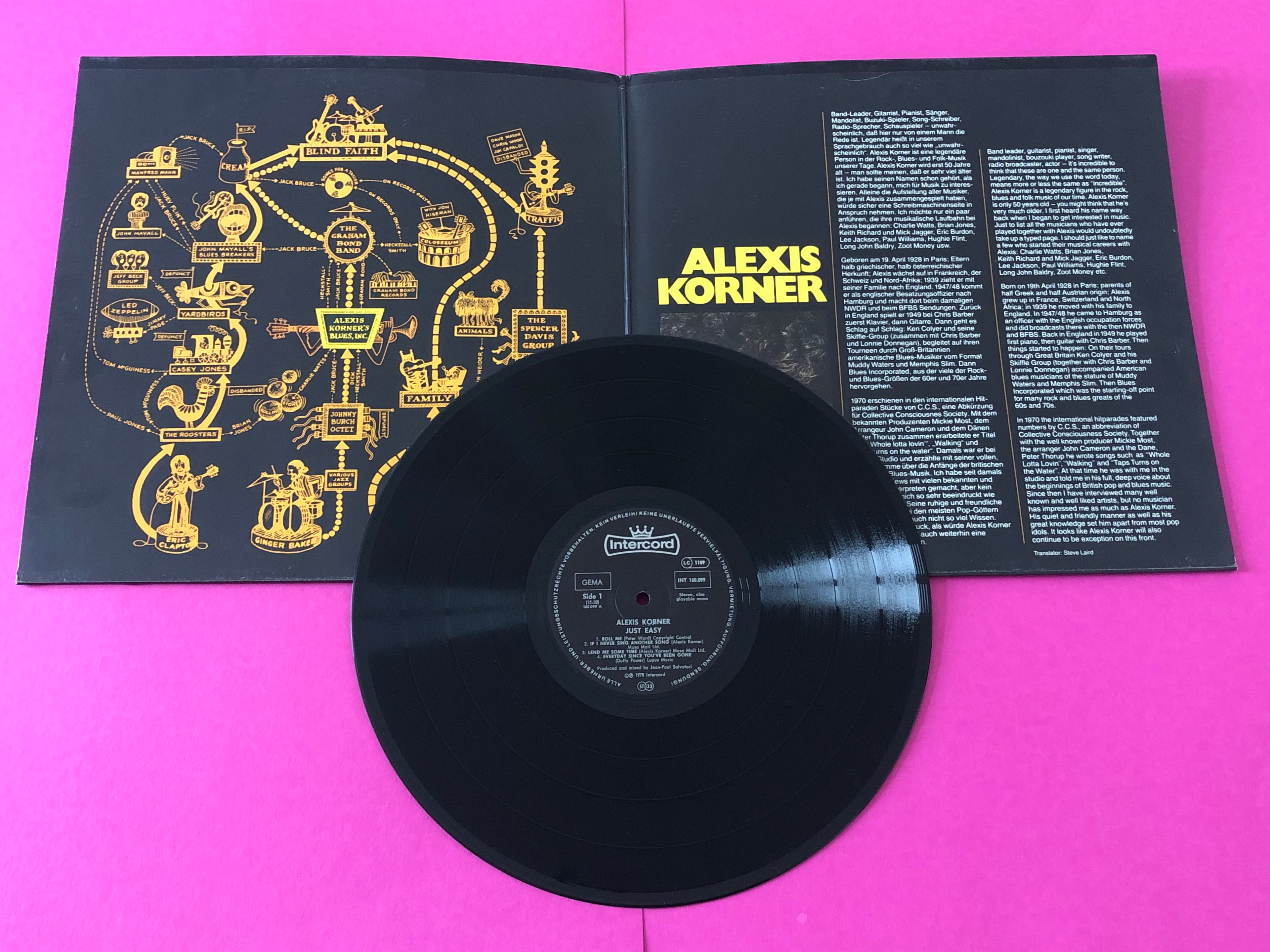 Alexis Korner : Just Easy (LP,Album,Stereo)