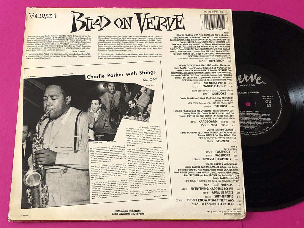 Charlie Parker : Bird On Verve - Volume 1 (LP,Compilation)
