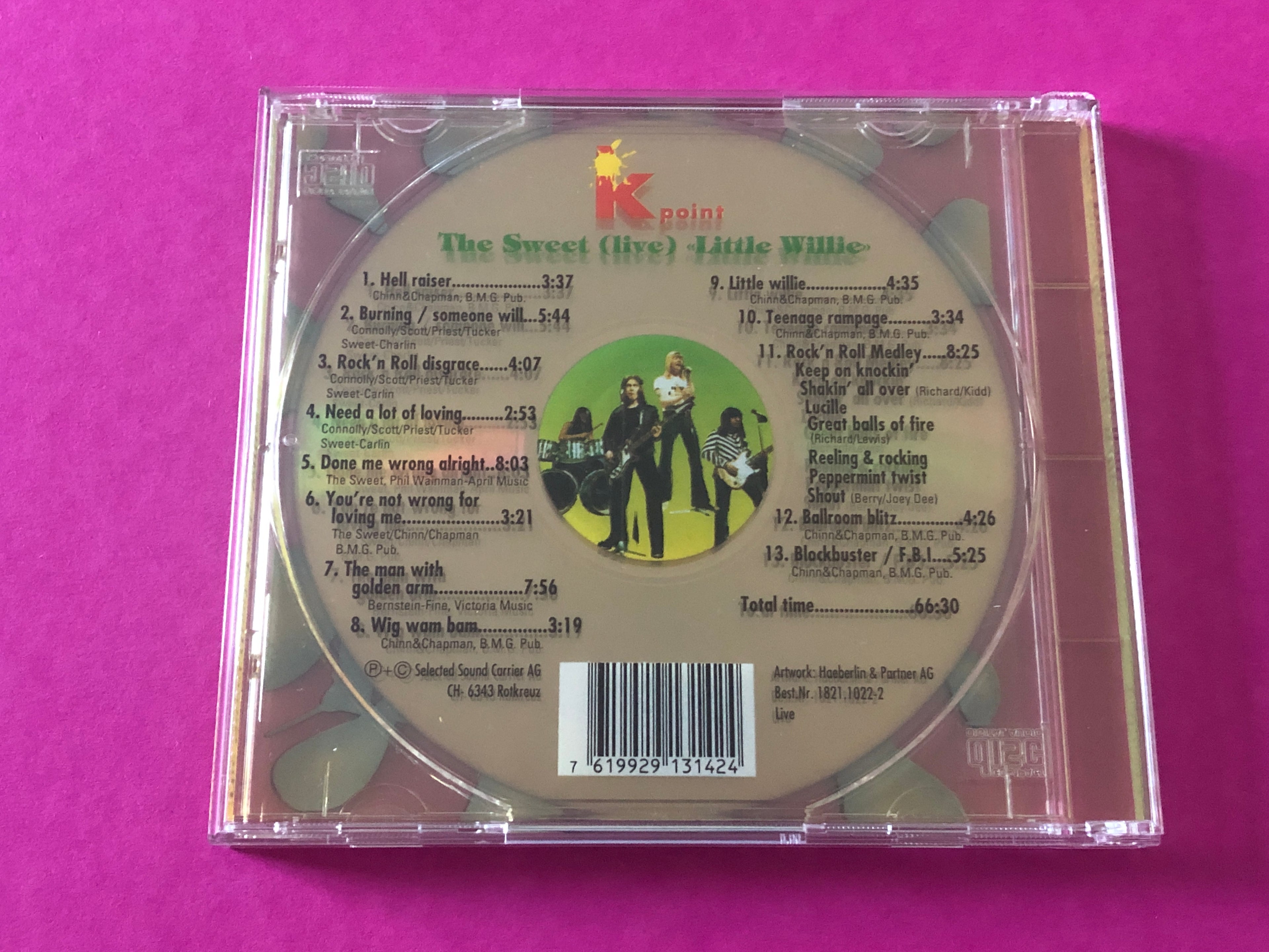 Sweet, The : The Sweet‎ (Live) Litte Williey (Album)