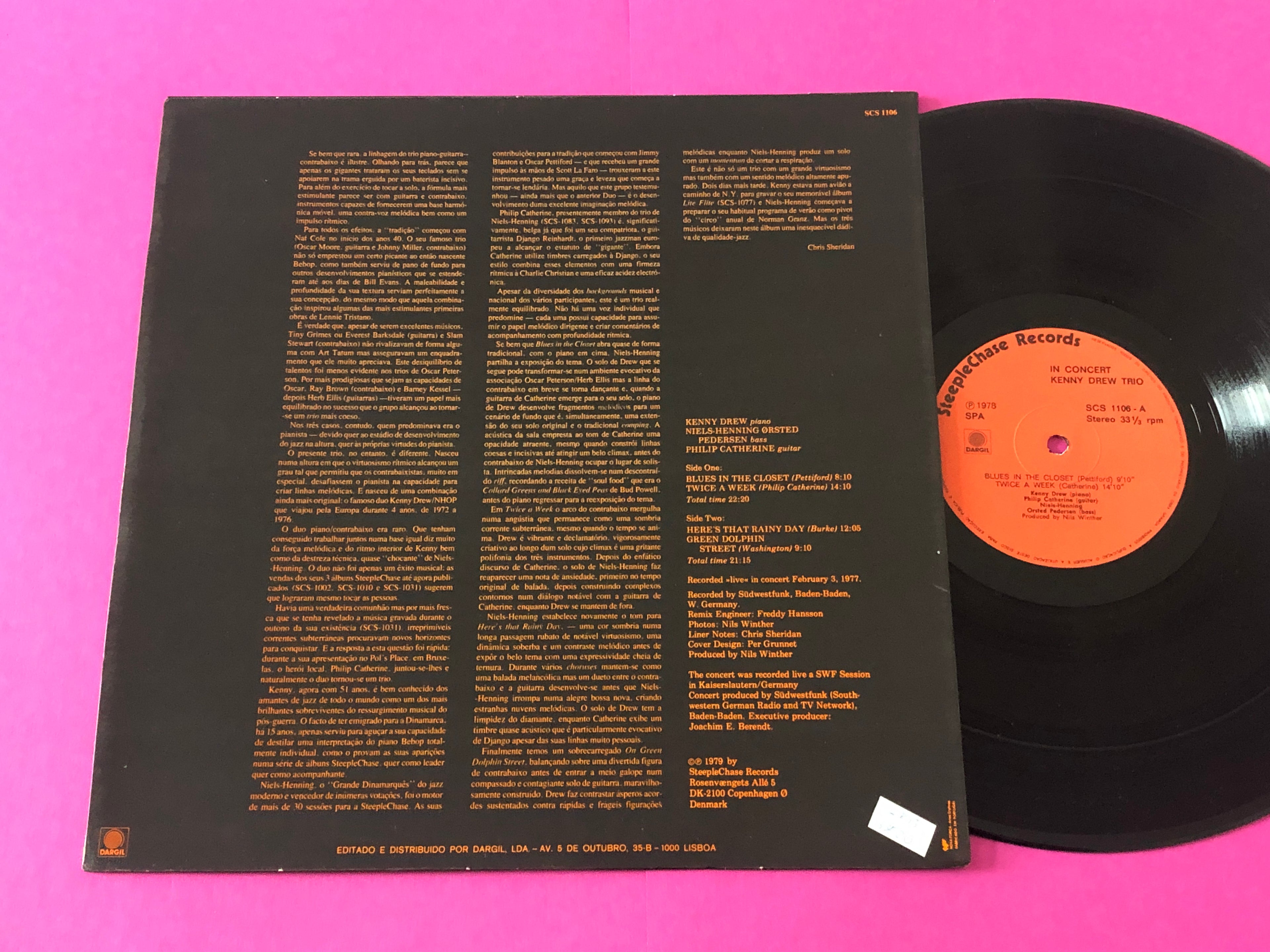 Kenny Drew, Niels-Henning Ørsted Pedersen, Philip Catherine : In Concert (LP)