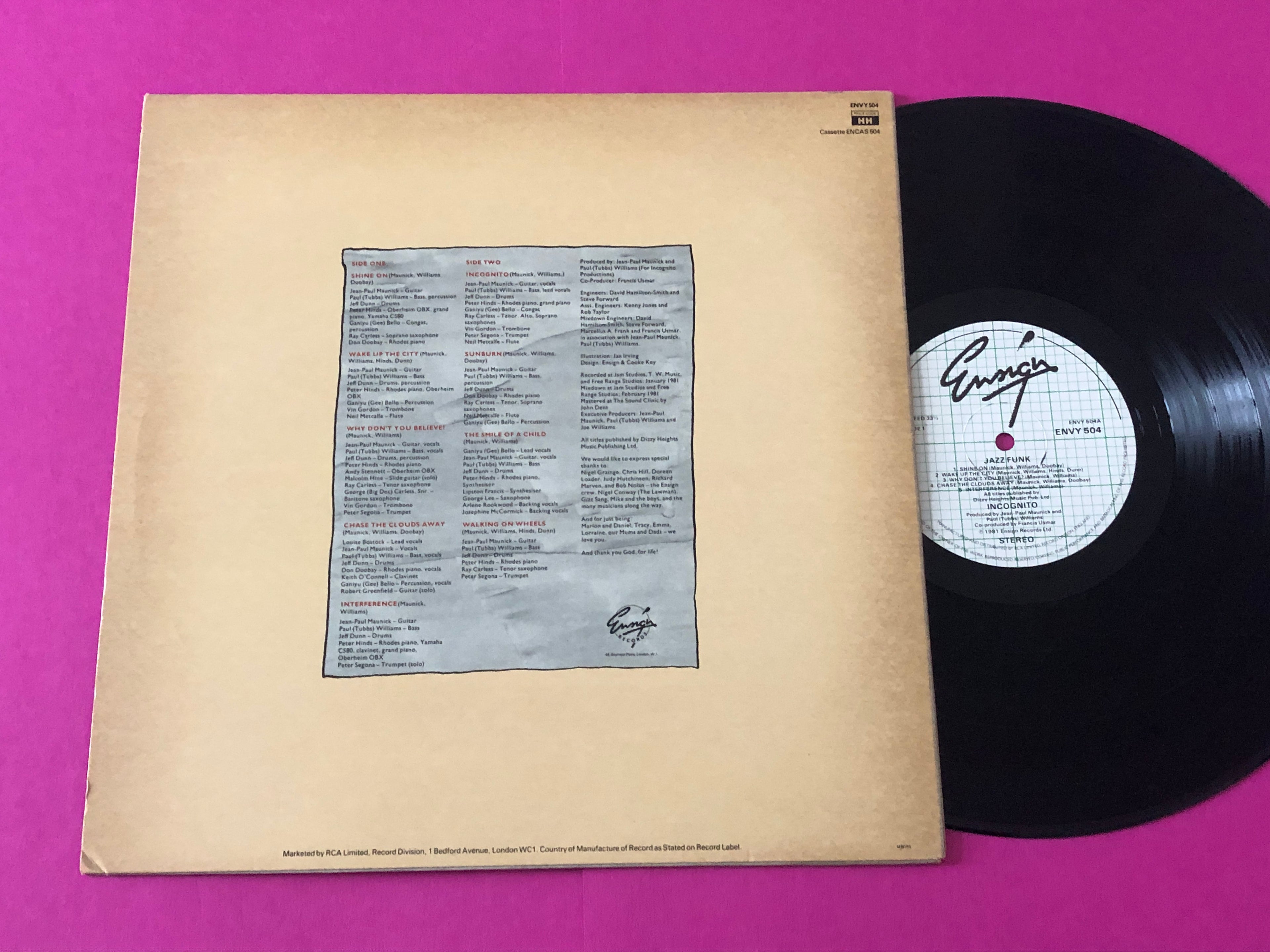 Incognito : Jazz Funk (LP,Album)