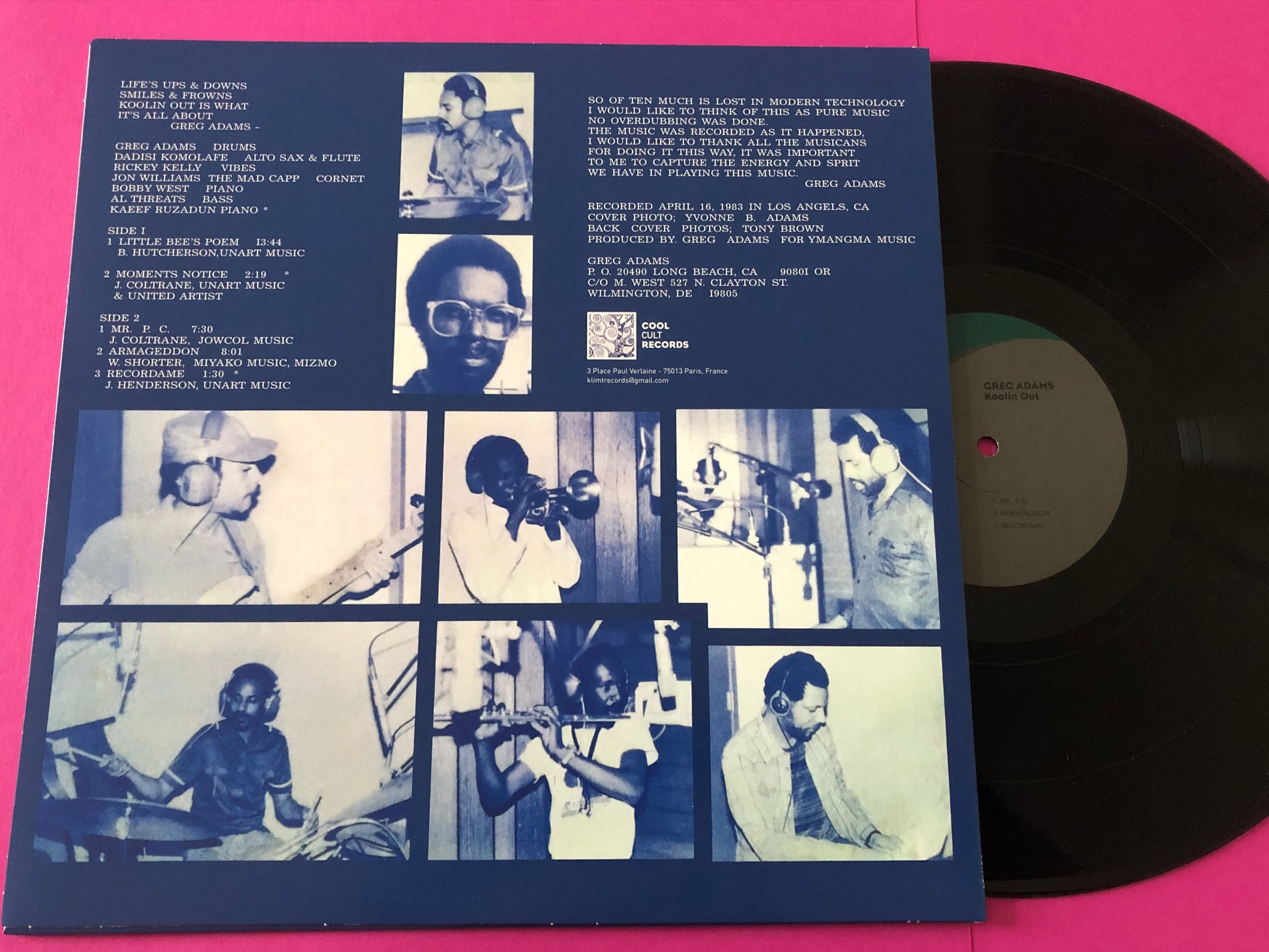 Greg Adams (9) : Koolin Out (LP,Album,Reissue,Unofficial Release)