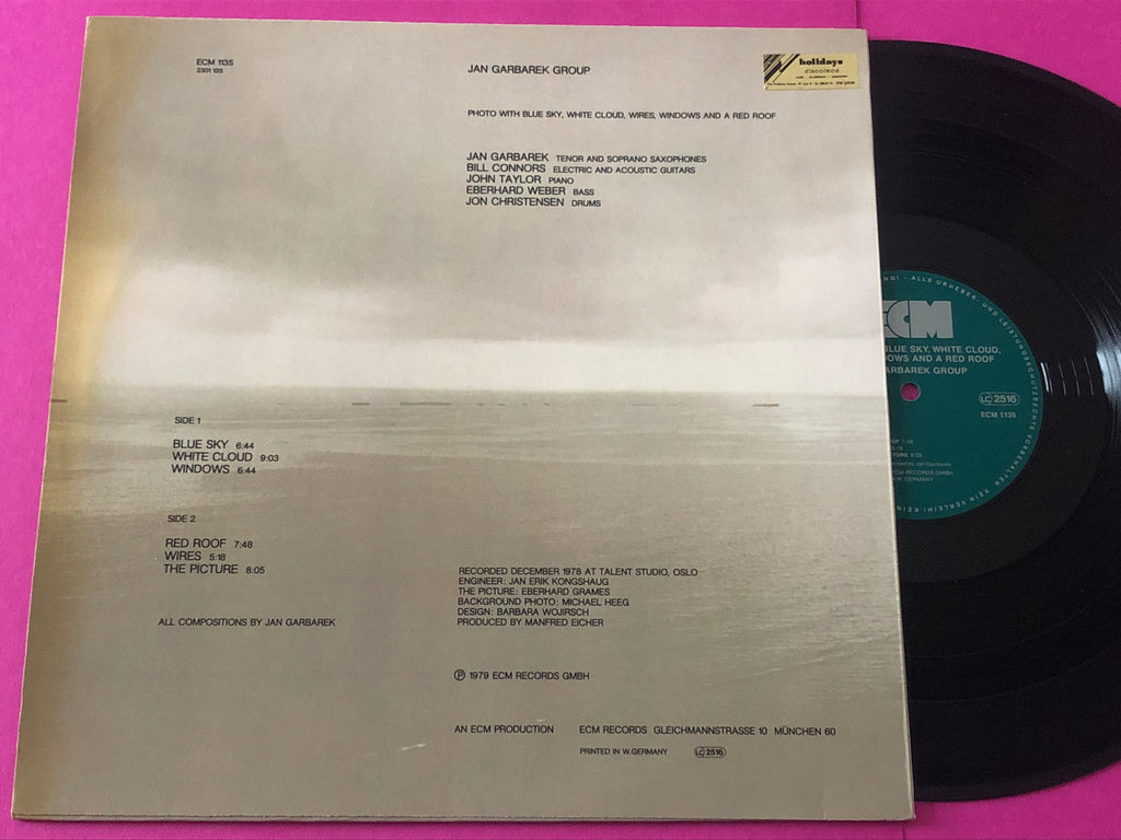 Jan Garbarek Group : Photo With Blue Sky, White Cloud, Wires, Windows And A Red Roof (LP,Album)