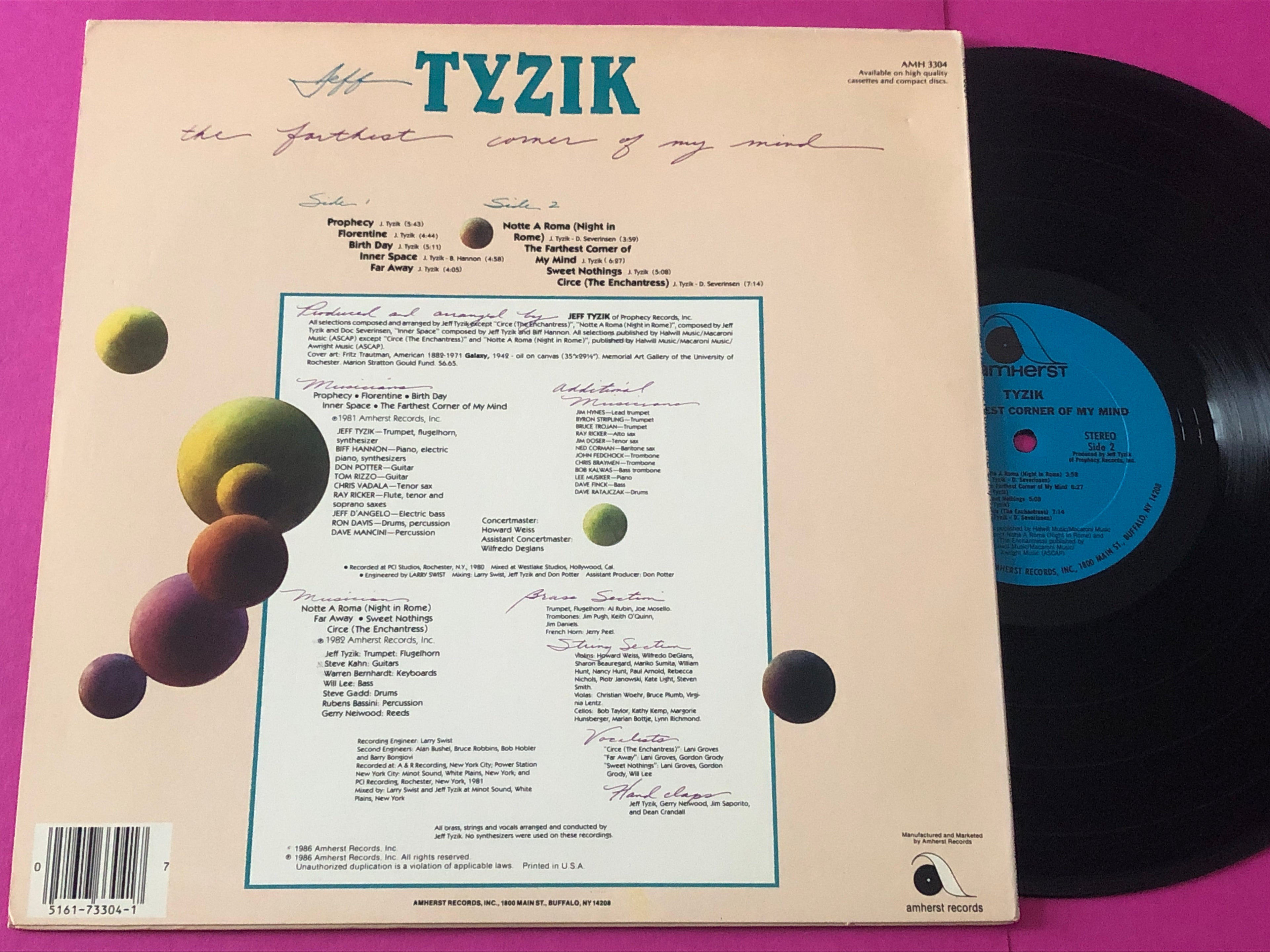 Jeff Tyzik : The Farthest Corner Of My Mind (LP,Compilation)