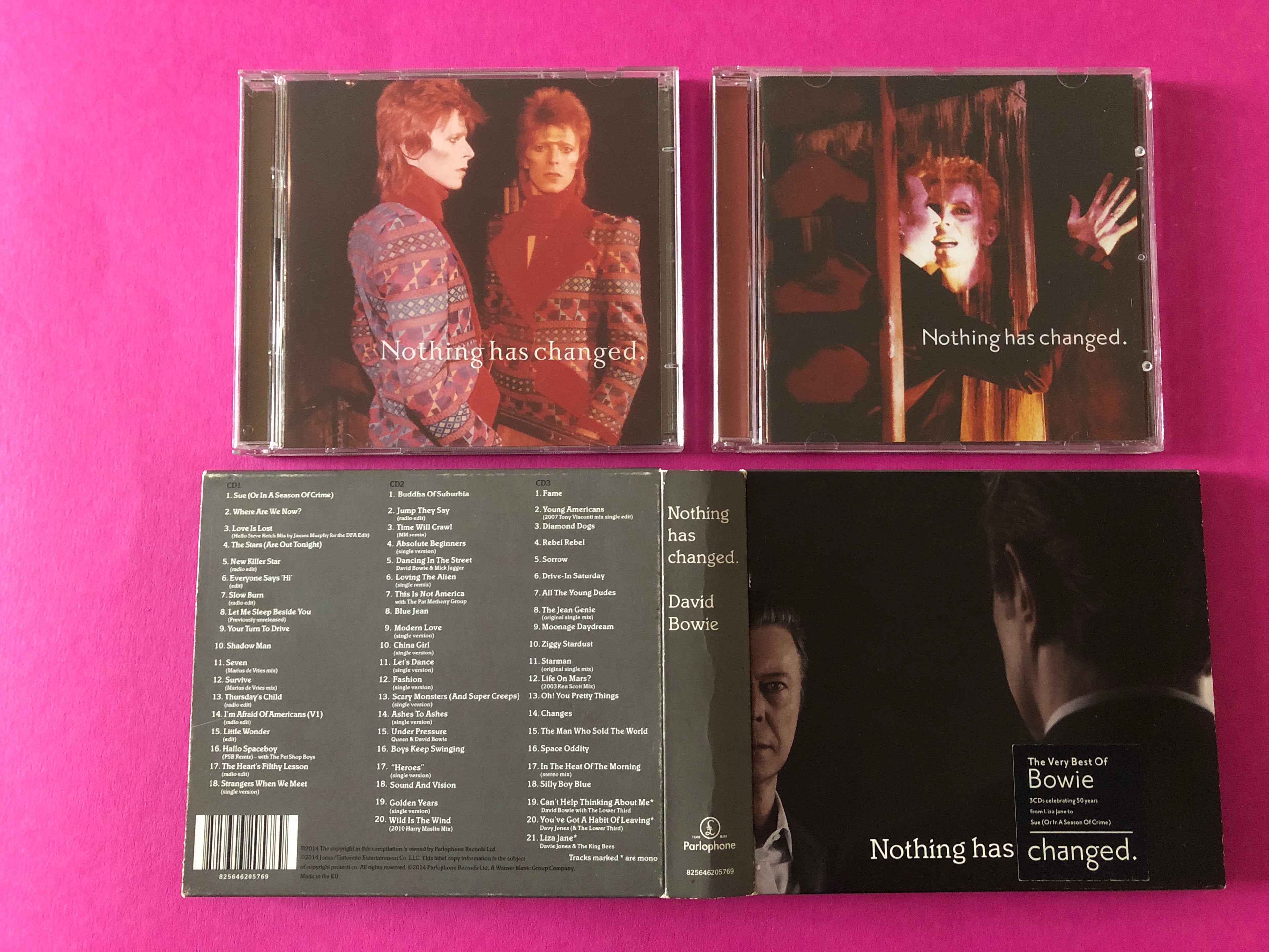 David Bowie : Nothing Has Changed (Compilation,Remastered,Stereo,Mono)