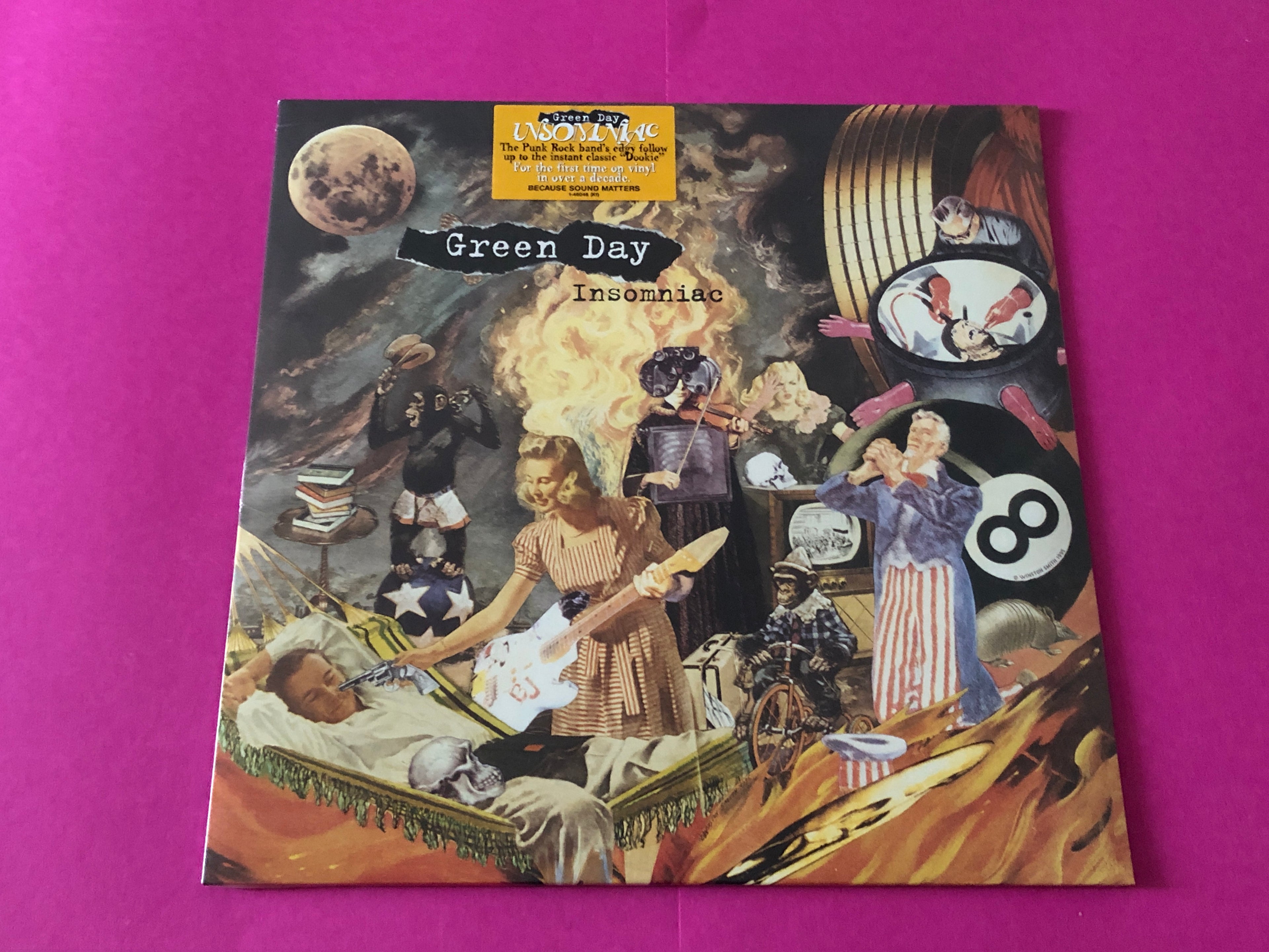 Green Day : Insomniac (LP,Album,Reissue)