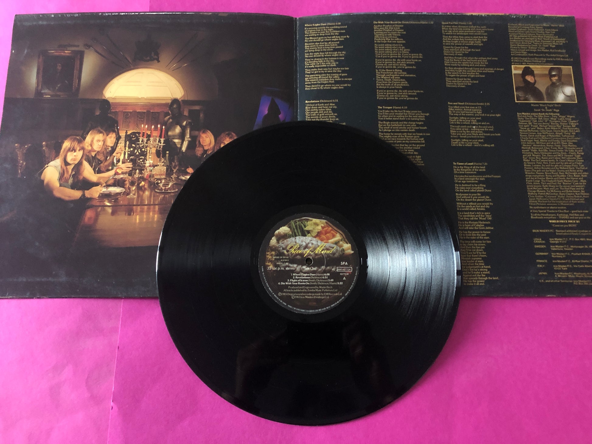 Iron Maiden : Piece Of Mind (LP, Album, Gat)