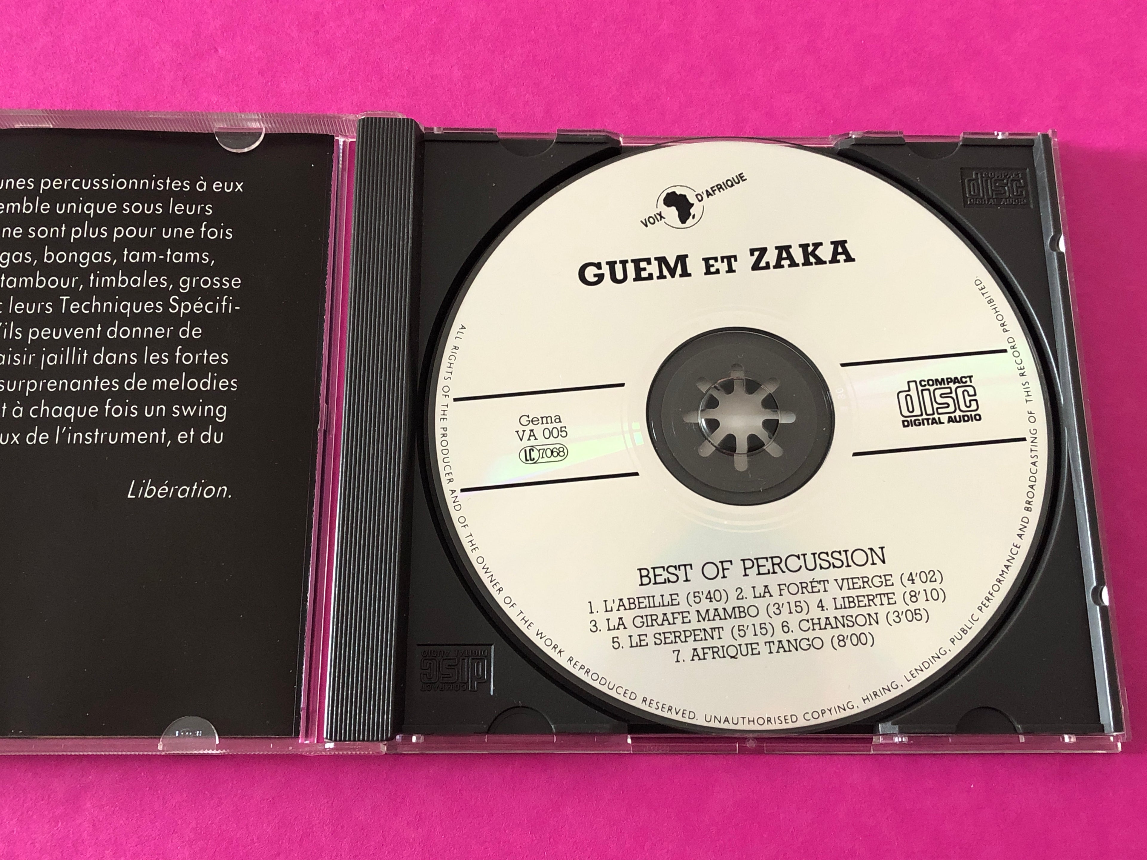 Guem Et Zaka Percussion : Best Of Percussion (CD, Comp, RP)