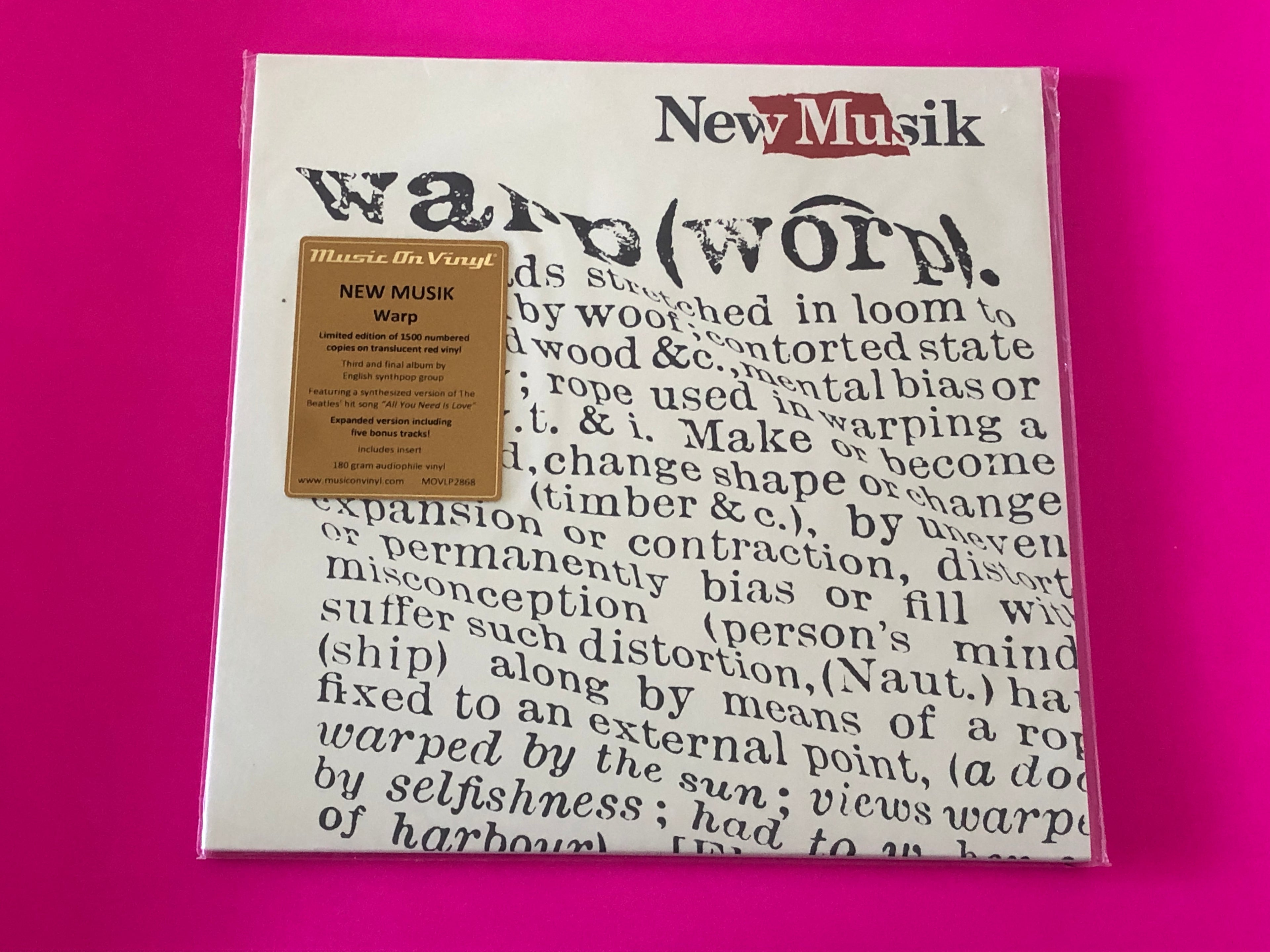New Musik : Warp (LP, Album, RE, Red + LP, Comp, Red + Ltd, Num)