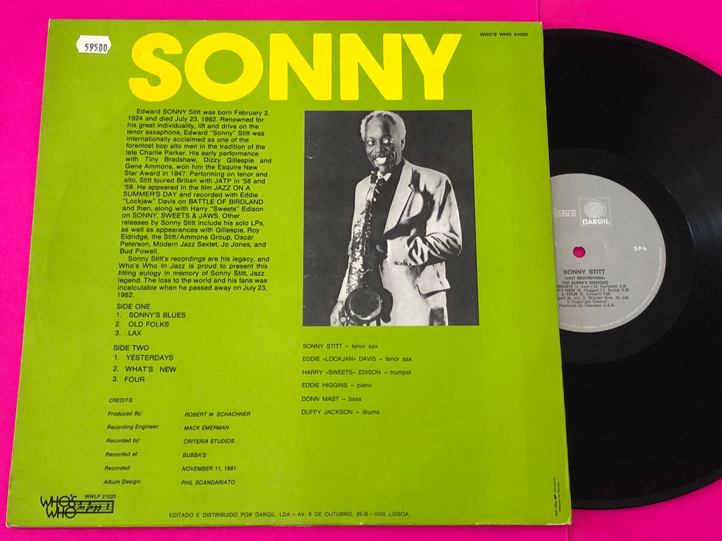 Sonny Stitt : Sonny's Last Recordings - The Bubba Sessions (LP)