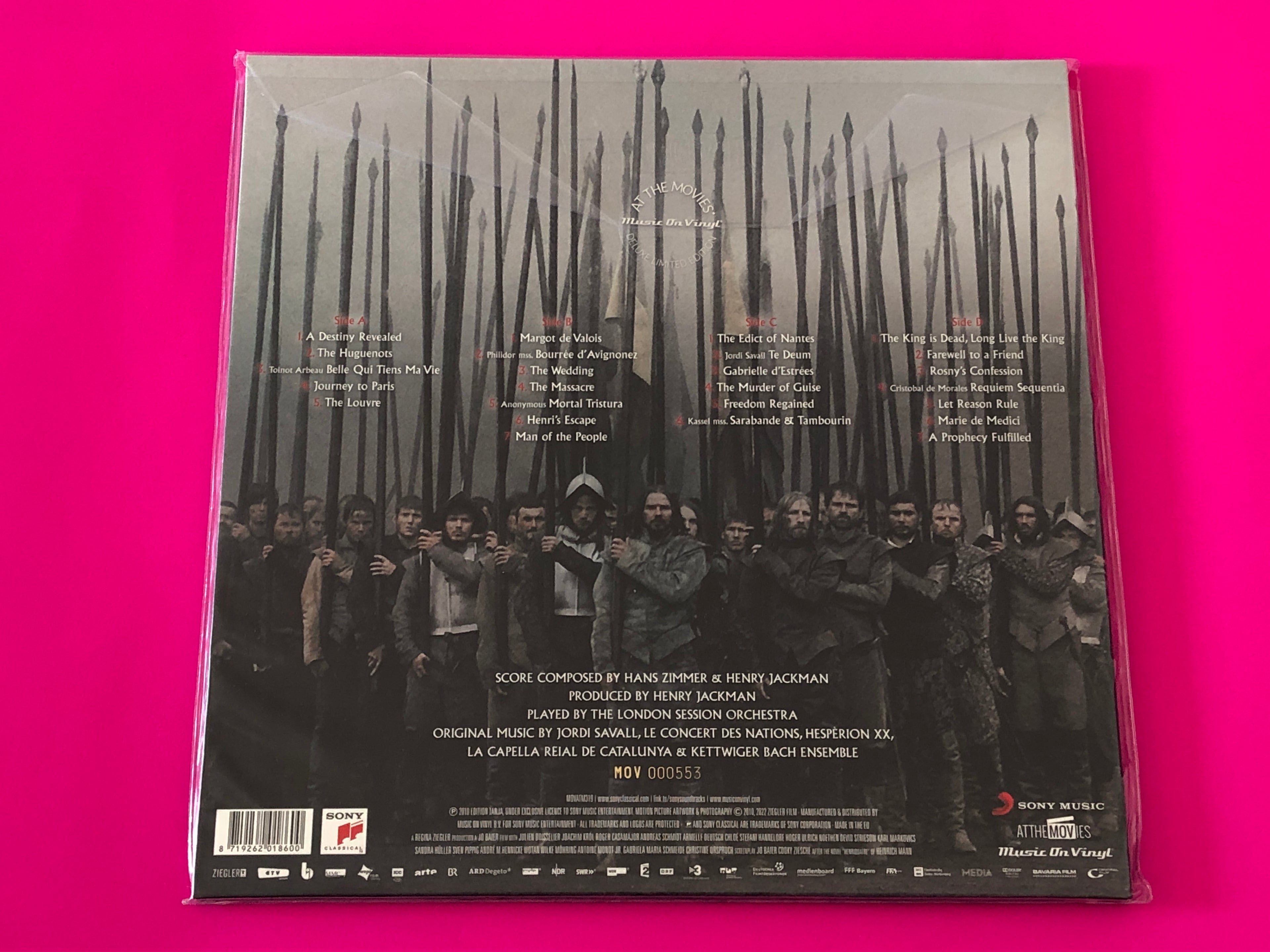 Hans Zimmer & Henry Jackman : Henri 4 (Original Motion Picture Soundtrack) (2xLP, Ltd, Num, RE, Gat)