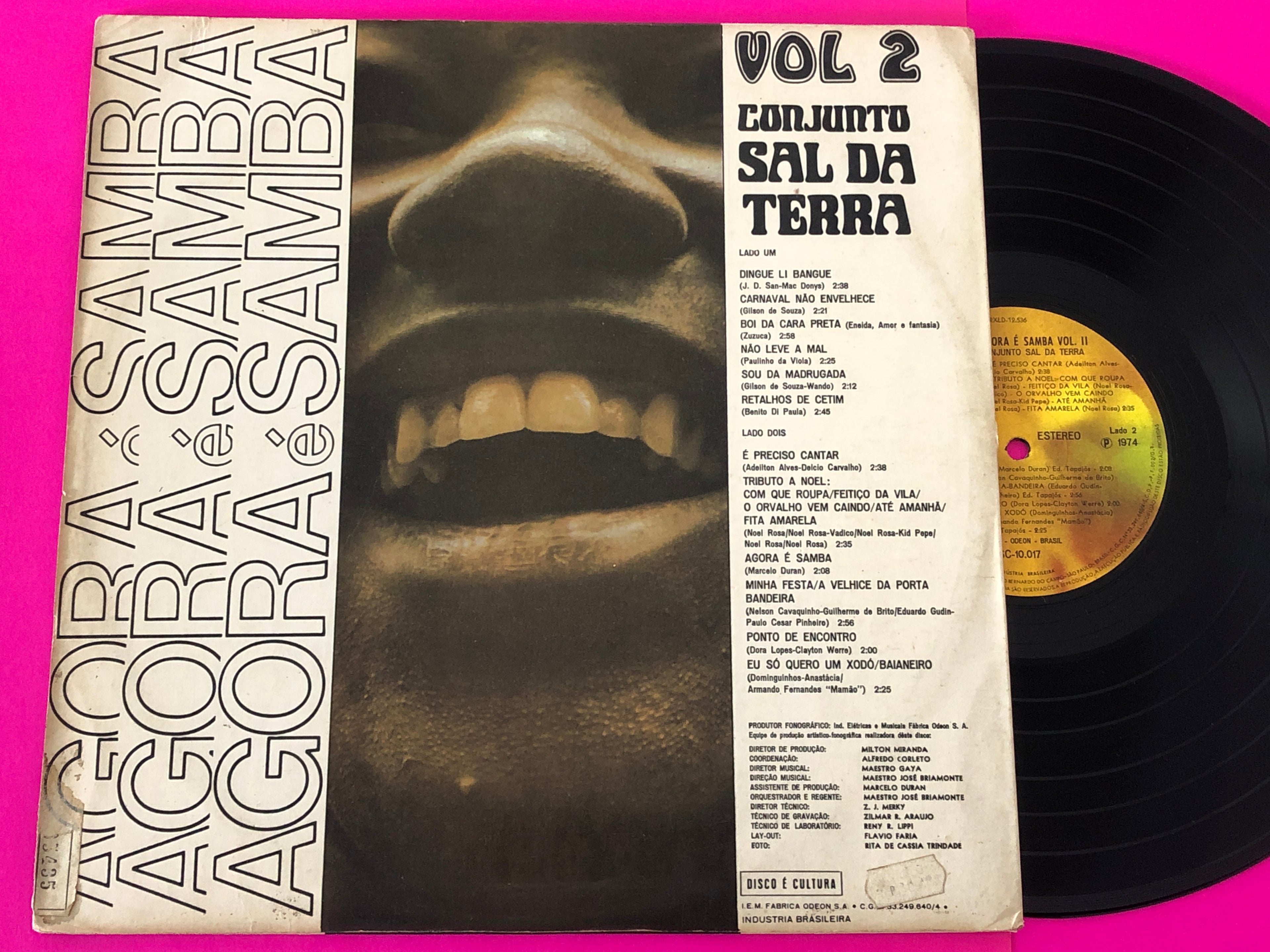 Conjunto Sal Da Terra : Agora É Samba Vol 2 (LP, Album)