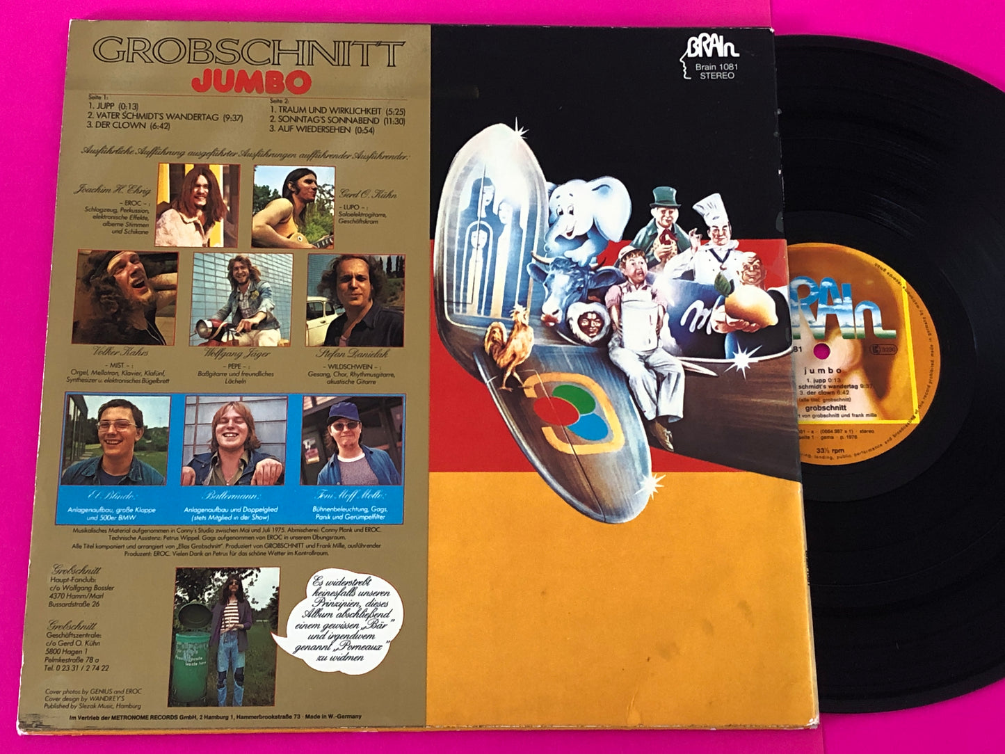 Grobschnitt : Jumbo Mit Deutschen Texten (LP, Album, RE)
