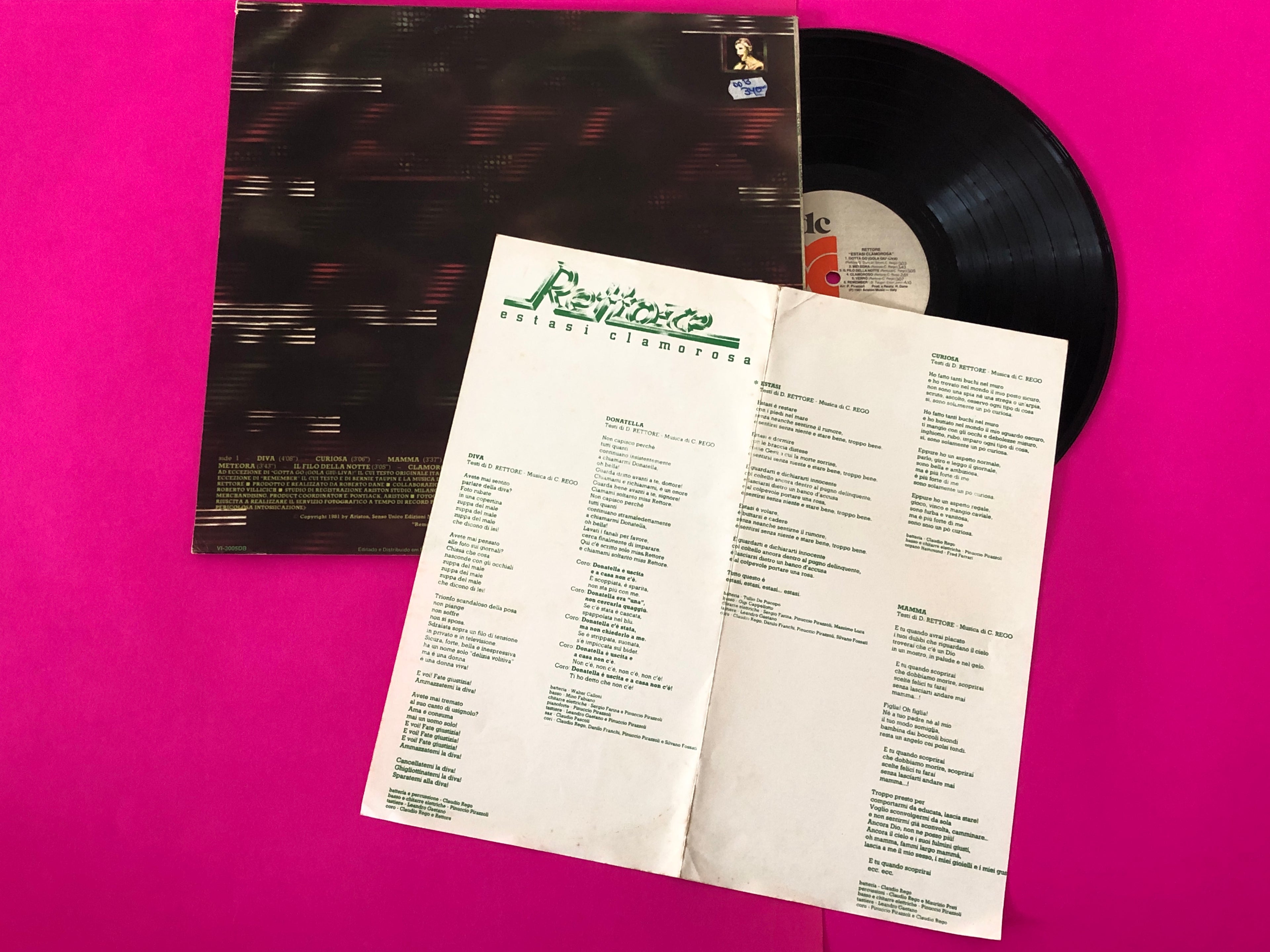 Rettore : Estasi Clamorosa (LP, Album)