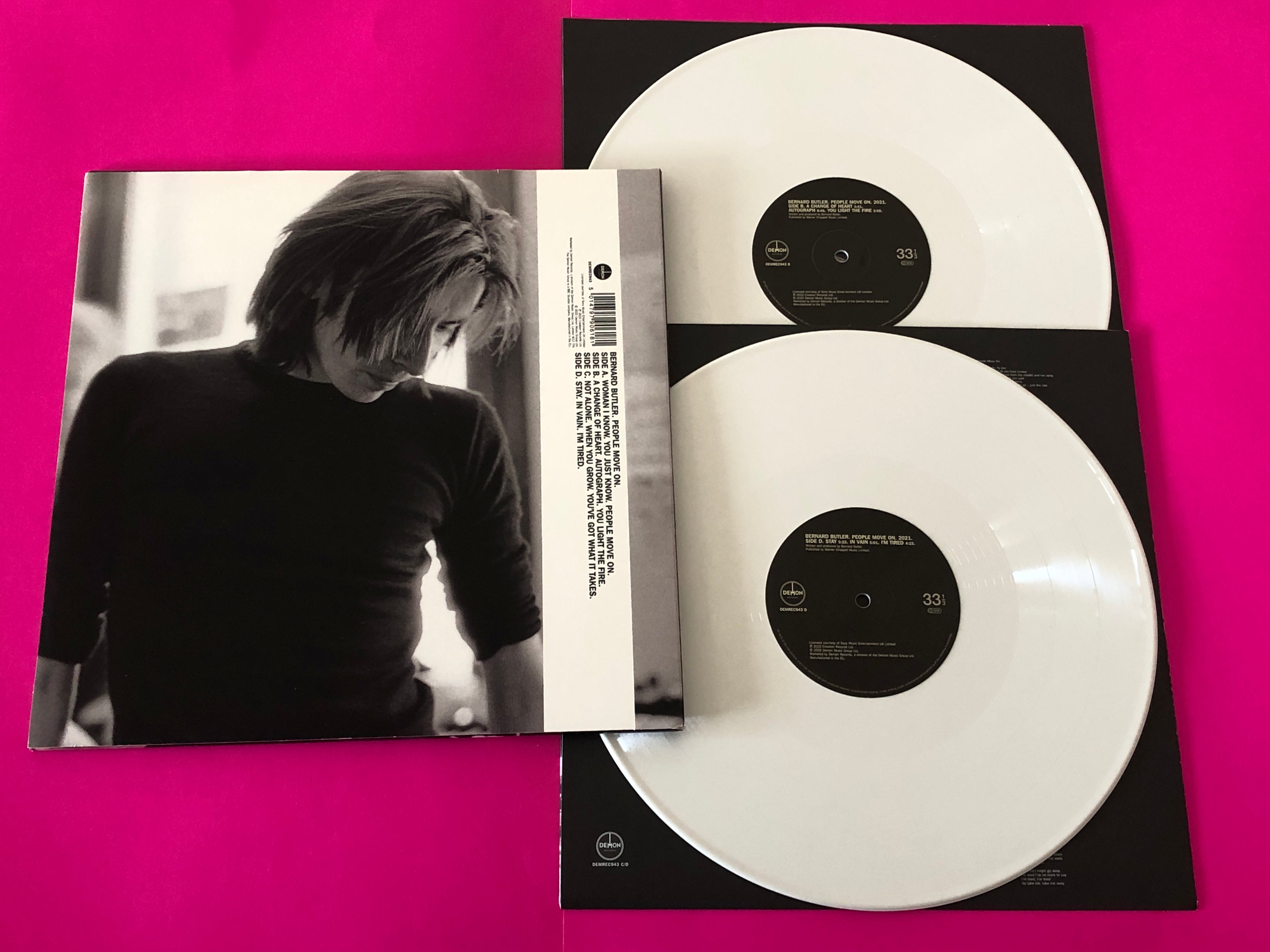 Bernard Butler : People Move On (2xLP, Album, Ltd, Whi)