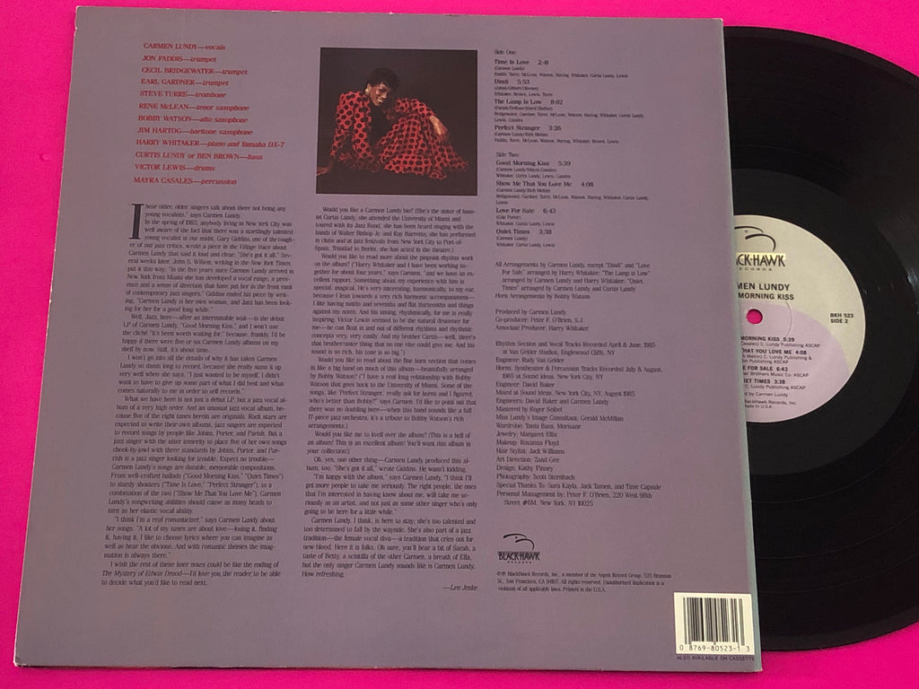 Carmen Lundy : Good Morning Kiss (LP, Album)
