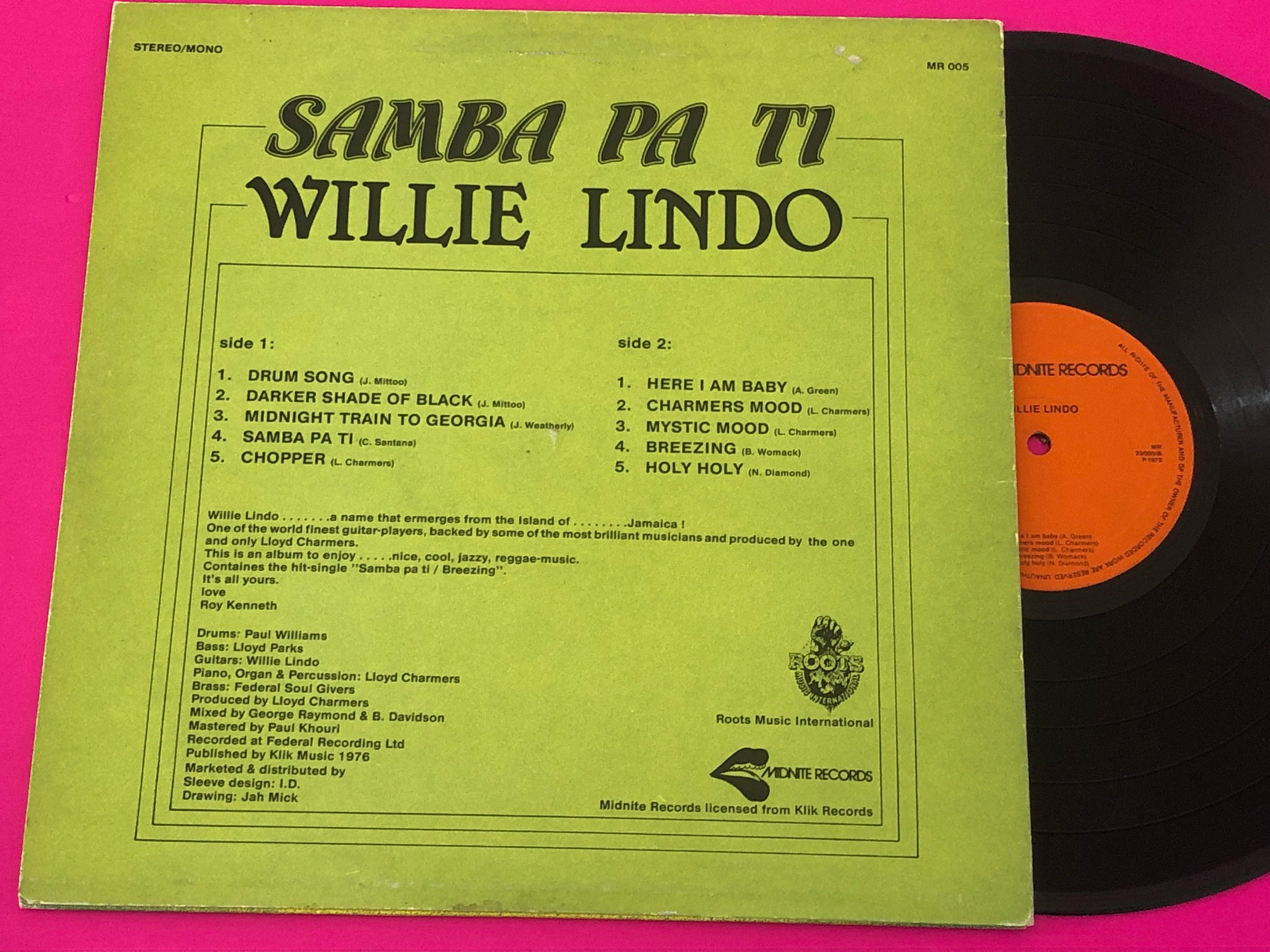 Willie Lindo : Samba Pa Ti (LP, Album)