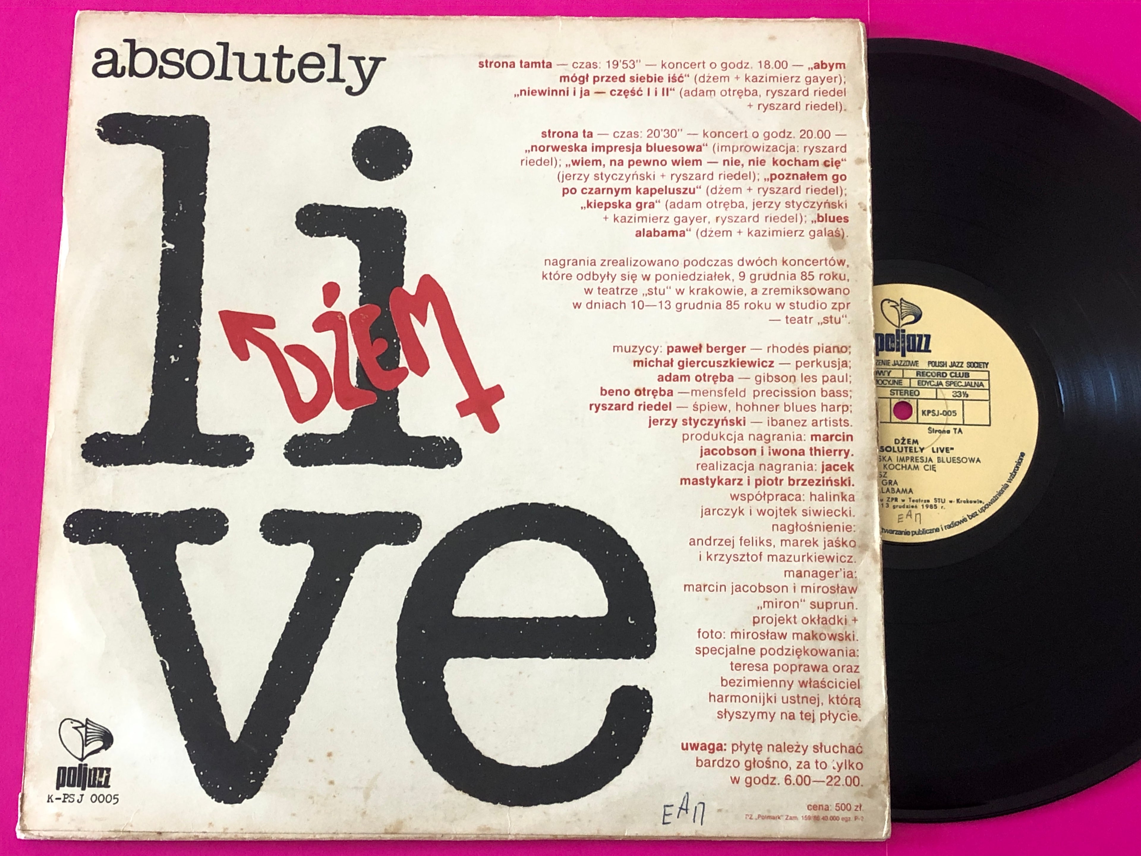Dżem : Absolutely Live (LP, Album)