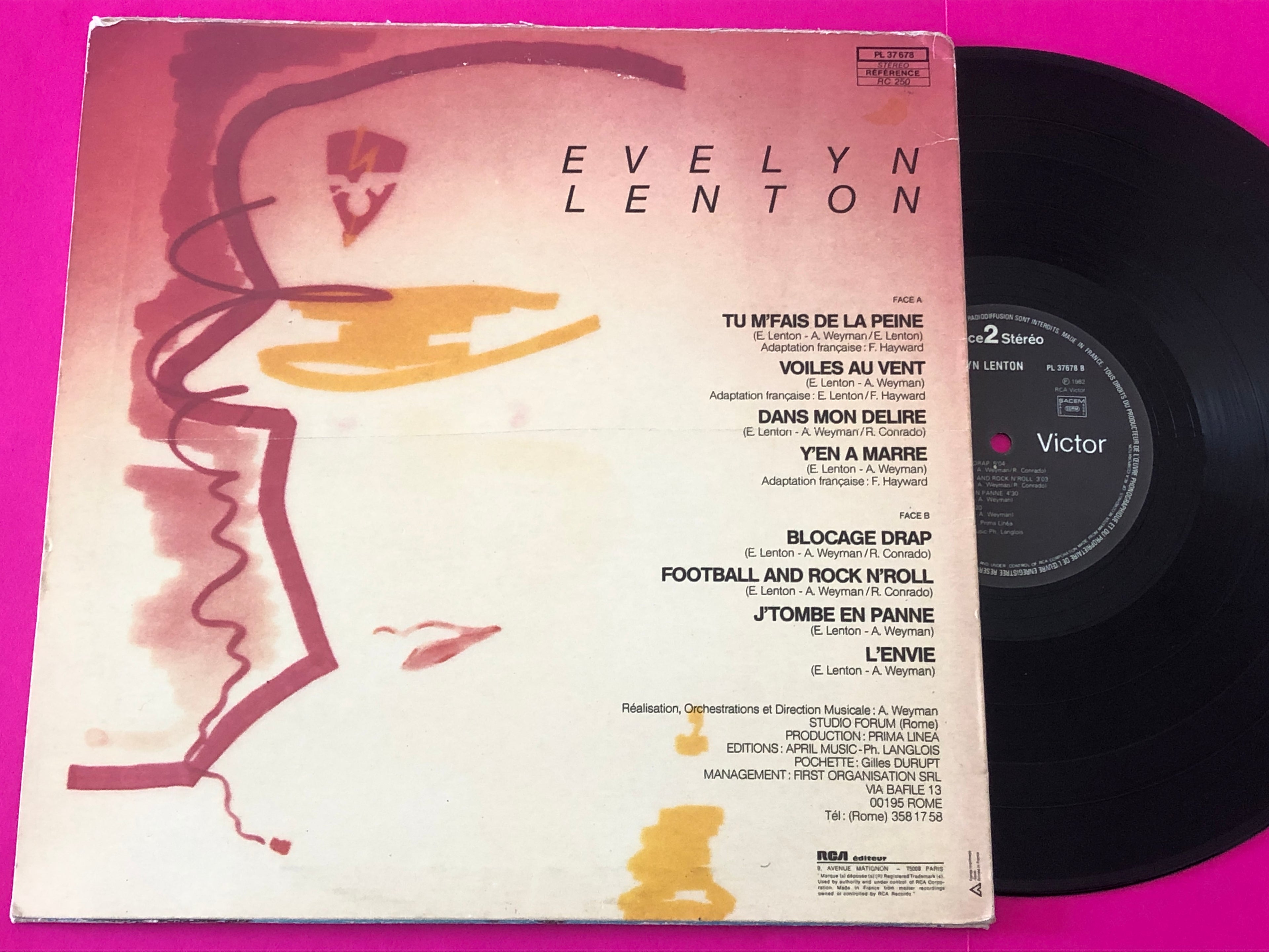 Evelyne Lenton : Dans Mon Delire (LP, Album)