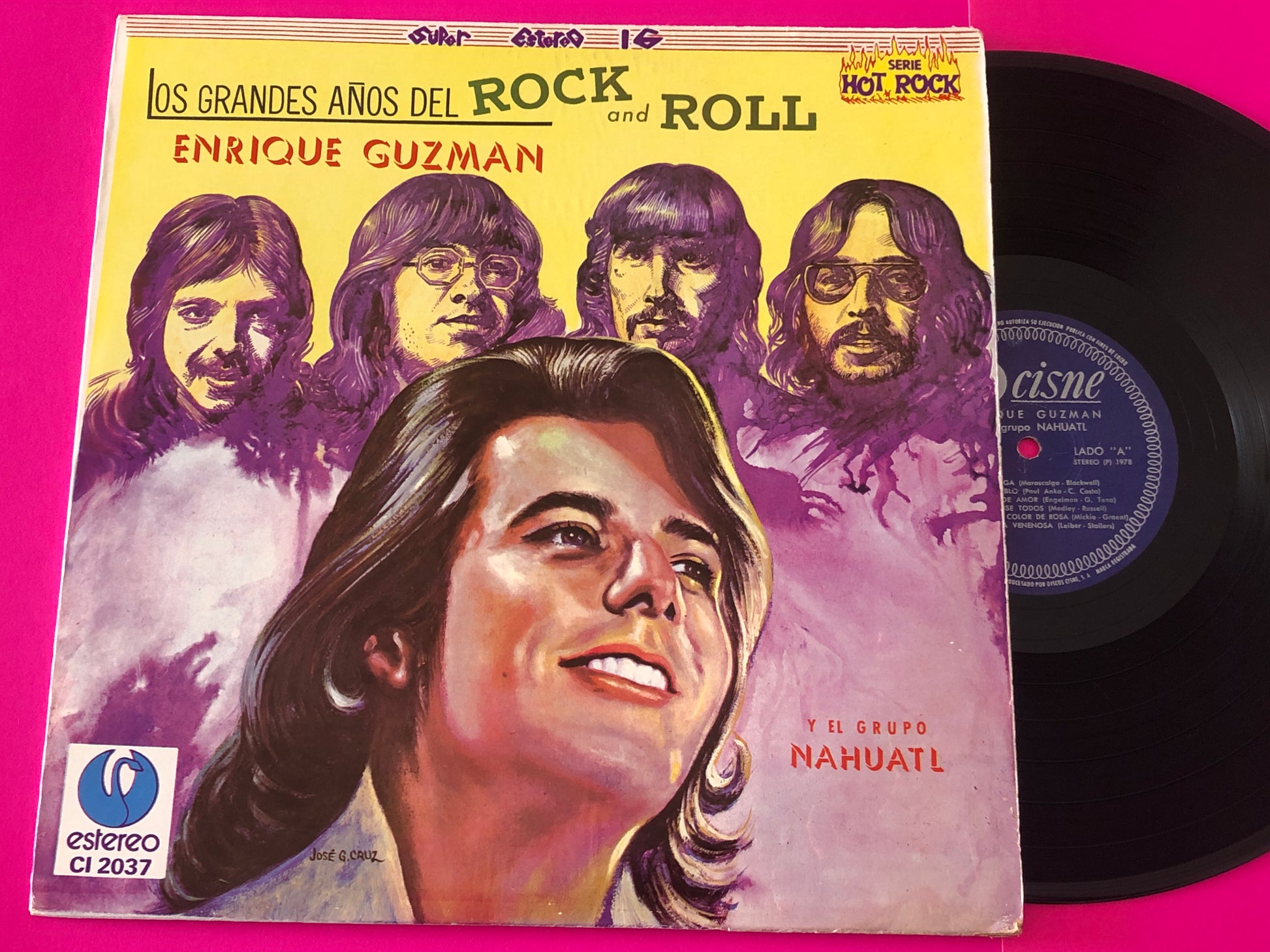 Enrique Guzmán Y El Grupo Nahuatl : Los Grandes Años Del Rock And Roll Vol. I (LP, Album)