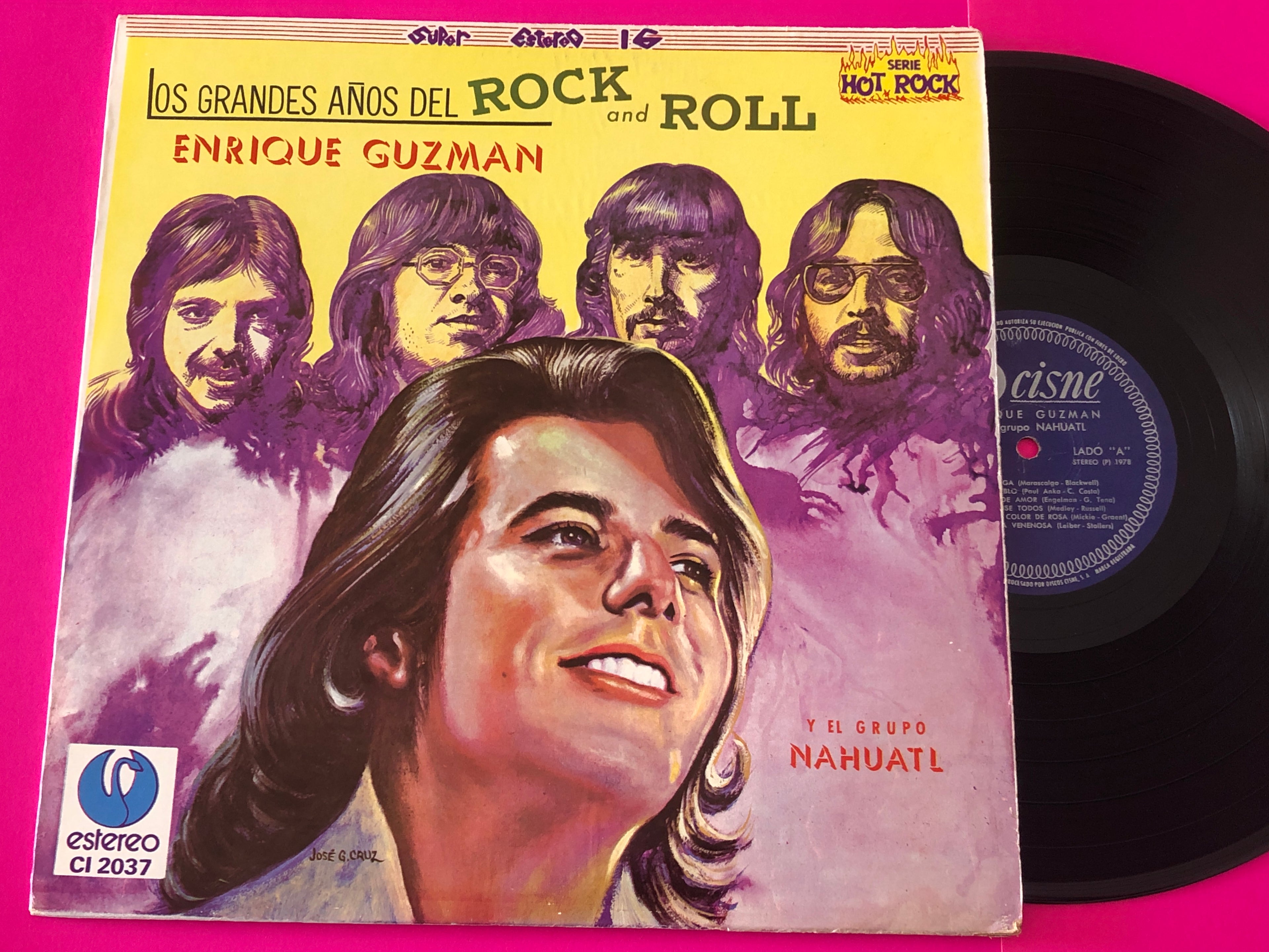 Enrique Guzmán Y El Grupo Nahuatl : Los Grandes Años Del Rock And Roll Vol. I (LP, Album)