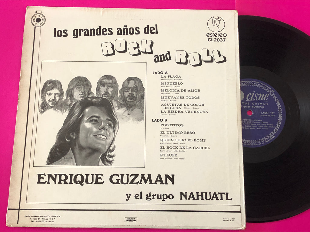 Enrique Guzmán Y El Grupo Nahuatl : Los Grandes Años Del Rock And Roll Vol. I (LP, Album)