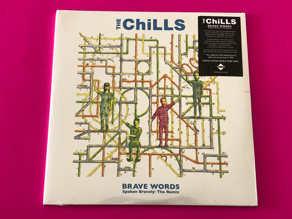 The Chills : Brave Words (Spoken Bravely: The Remix) (LP, Album, RE, RM, Pea + LP, RM, Pea)