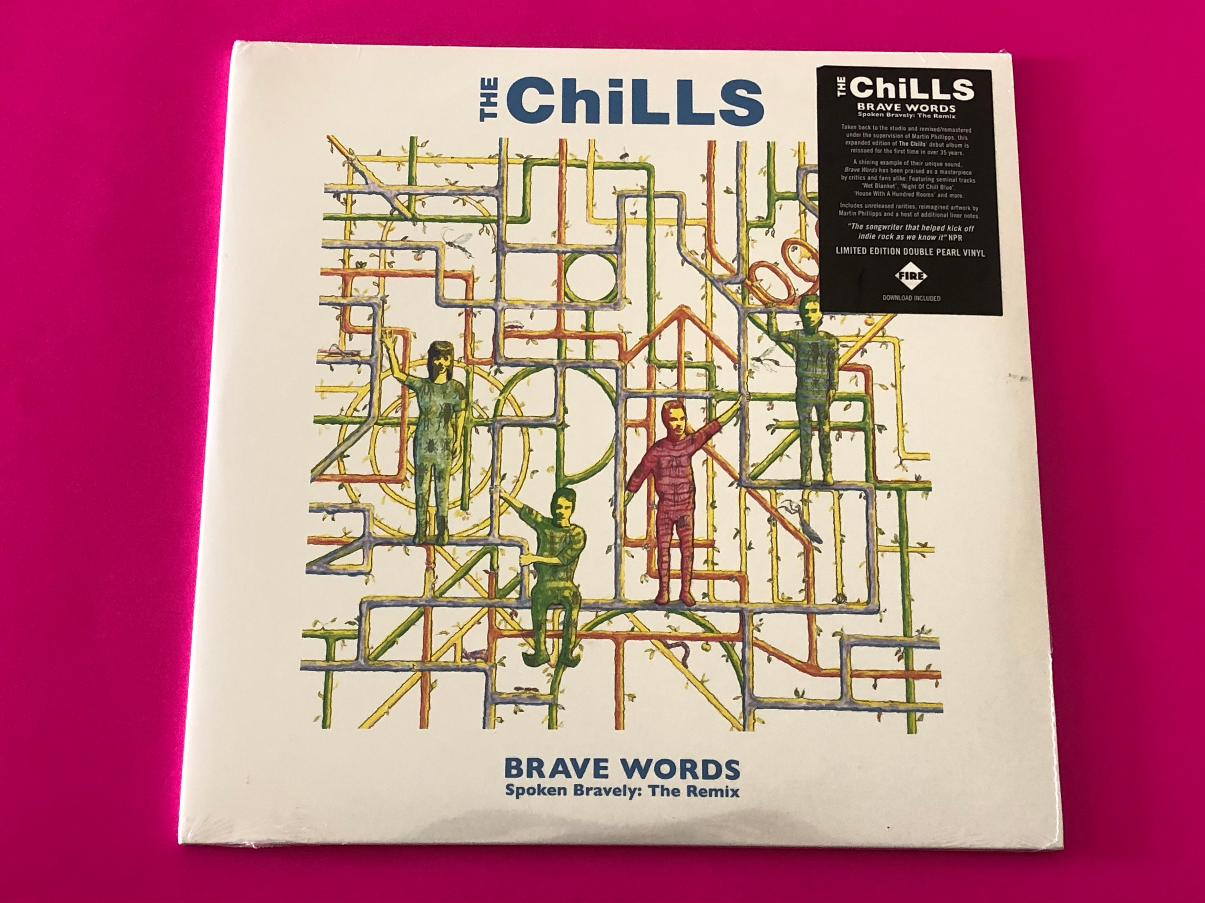 The Chills : Brave Words (Spoken Bravely: The Remix) (LP, Album, RE, RM, Pea + LP, RM, Pea)