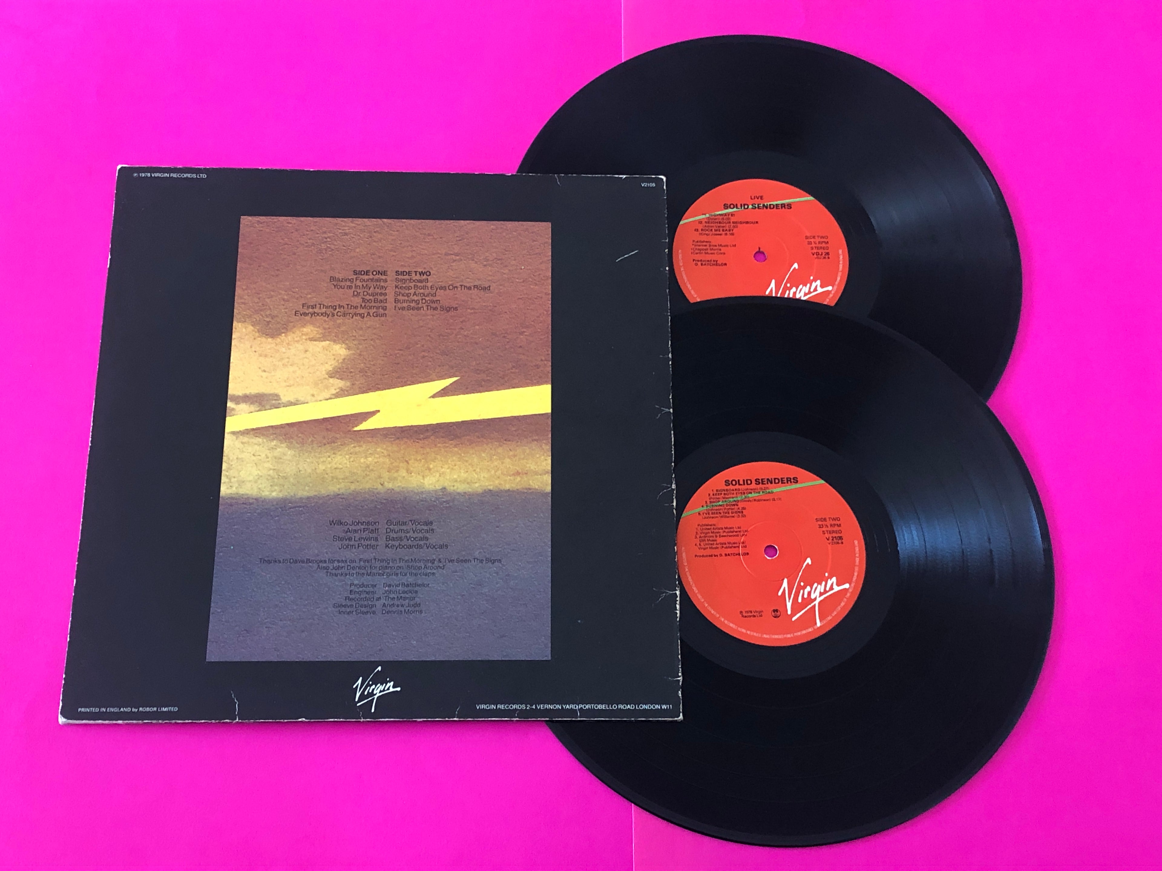 Solid Senders : Solid Senders (2xLP, Album, Ltd, Fre)
