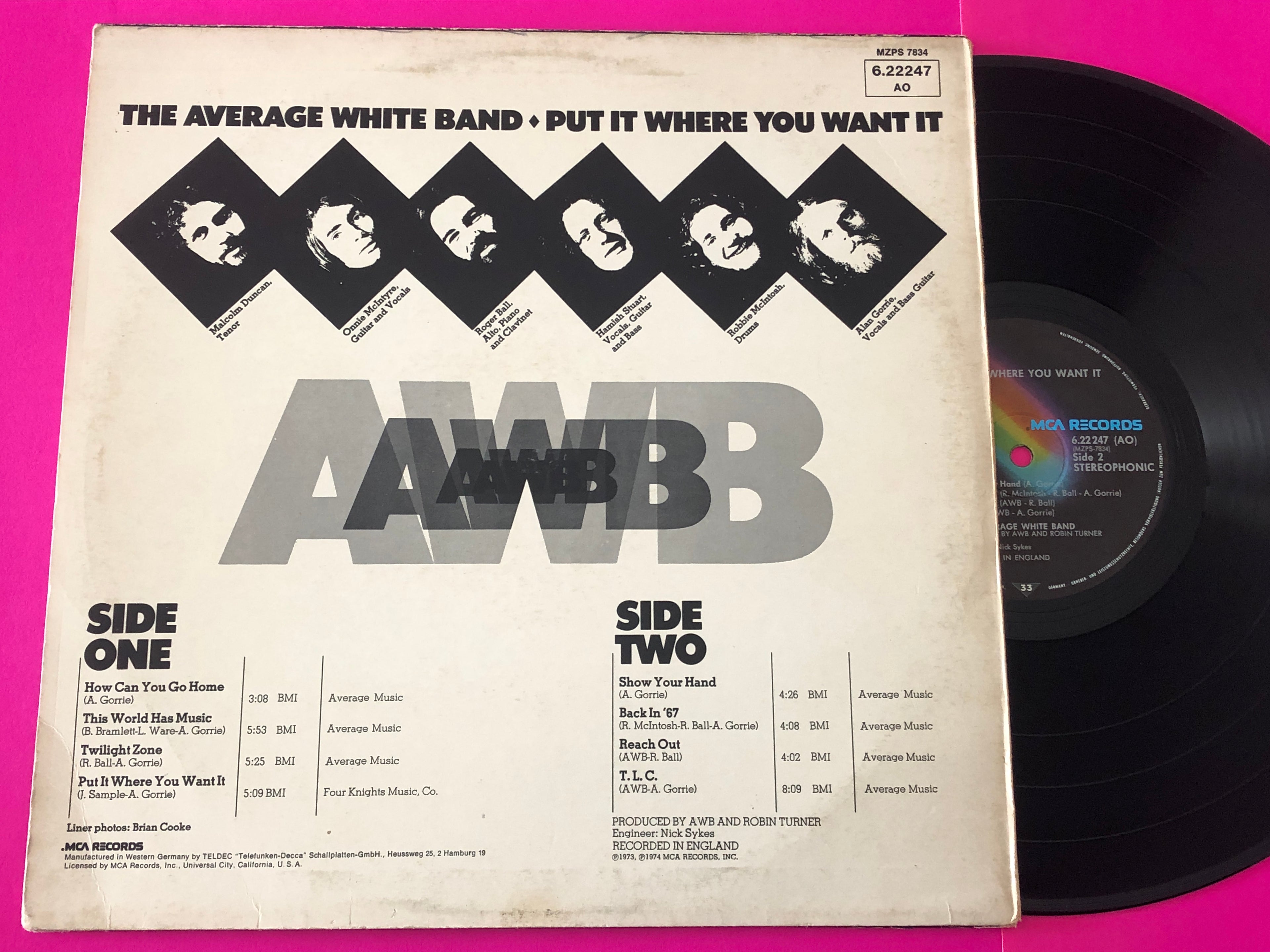 Average White Band : Put It Where You Want It (LP, Album, RE)
