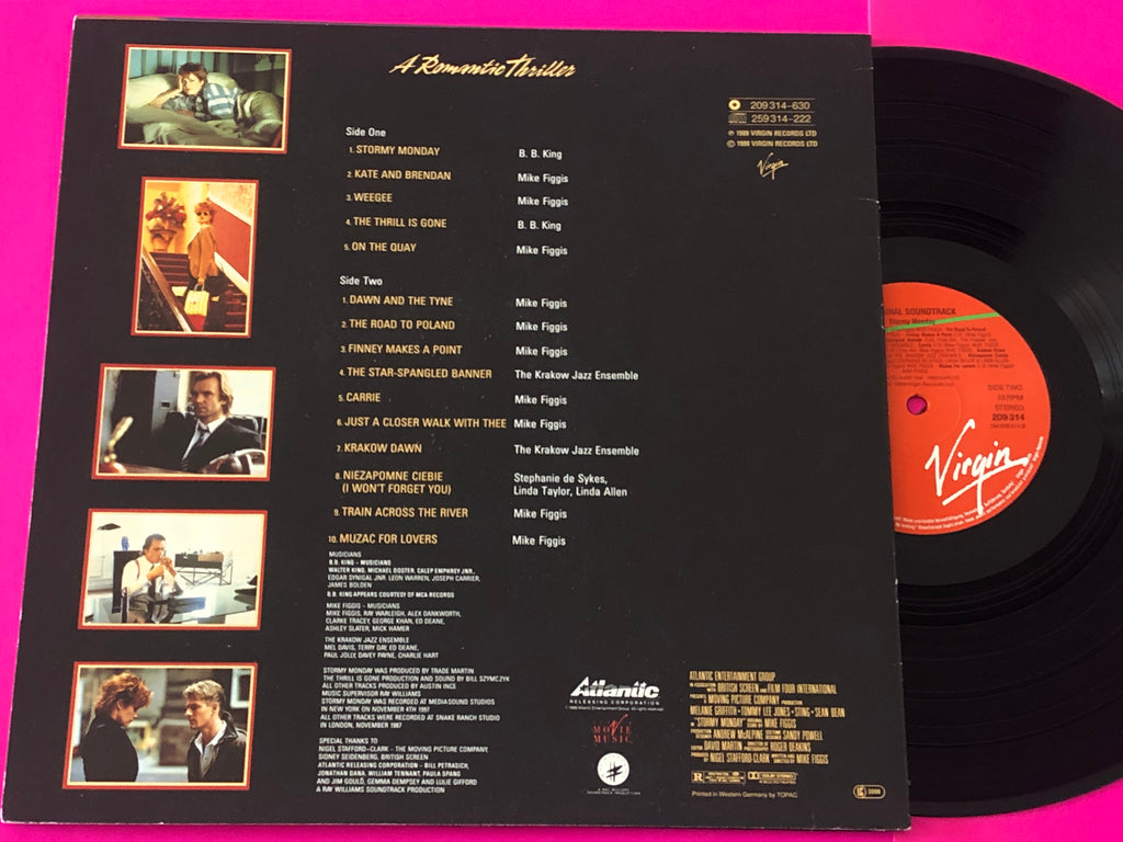 Mike Figgis Featuring B.B. King : Stormy Monday (Original Soundtrack Album) (LP, Album)