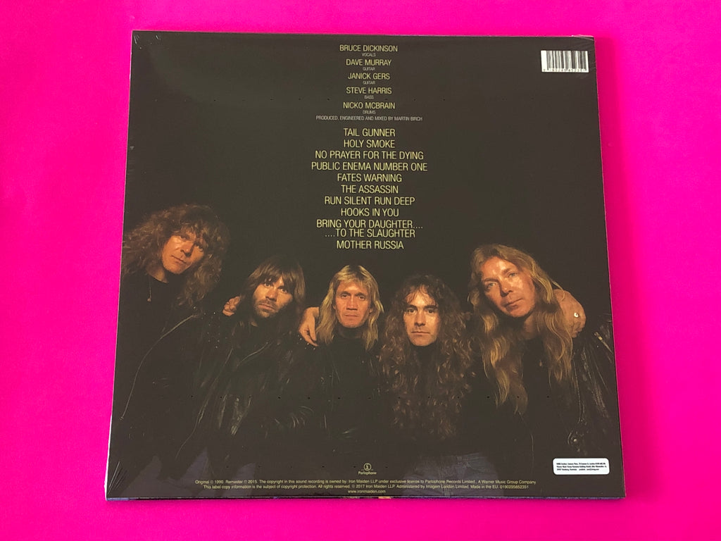 Iron Maiden : No Prayer For The Dying (LP, Album, RE, RM)