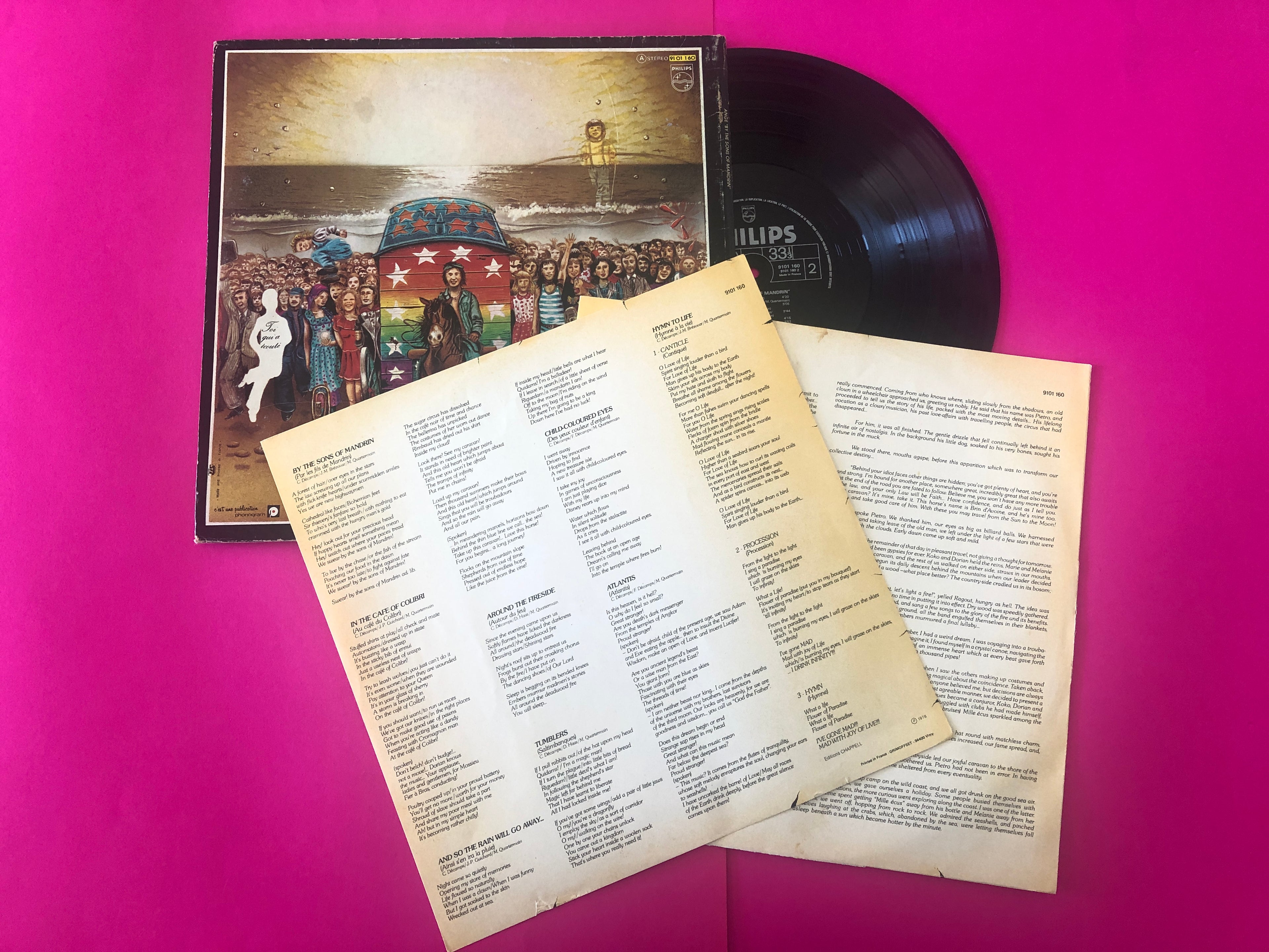 Ange (4) : By The Sons Of Mandrin (LP, Album, Gat)