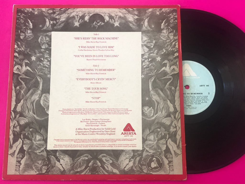 Fancy (3) : Something To Remember (LP, Album)