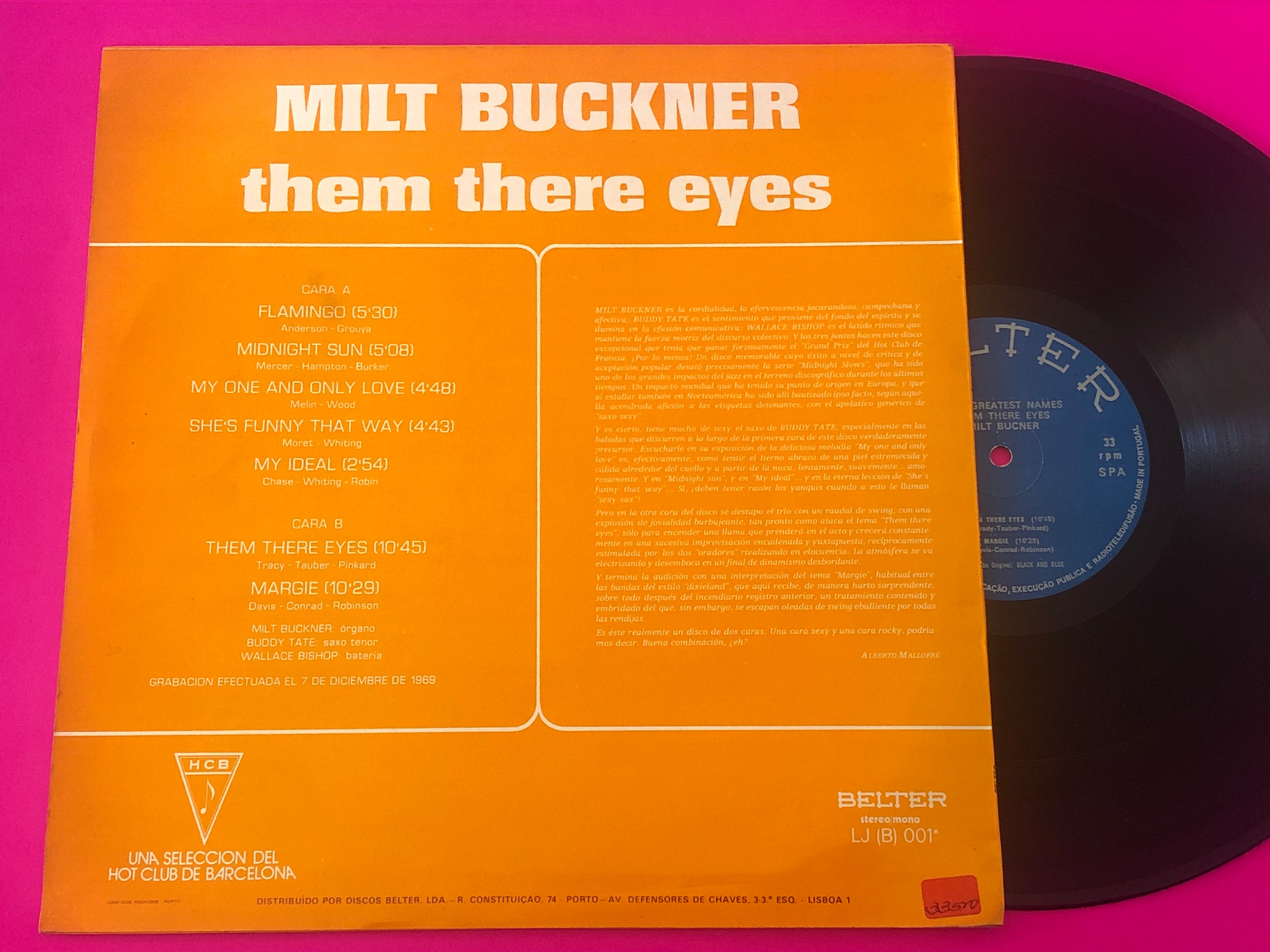 Milt Buckner : Them There Eyes (LP, Album, RE)