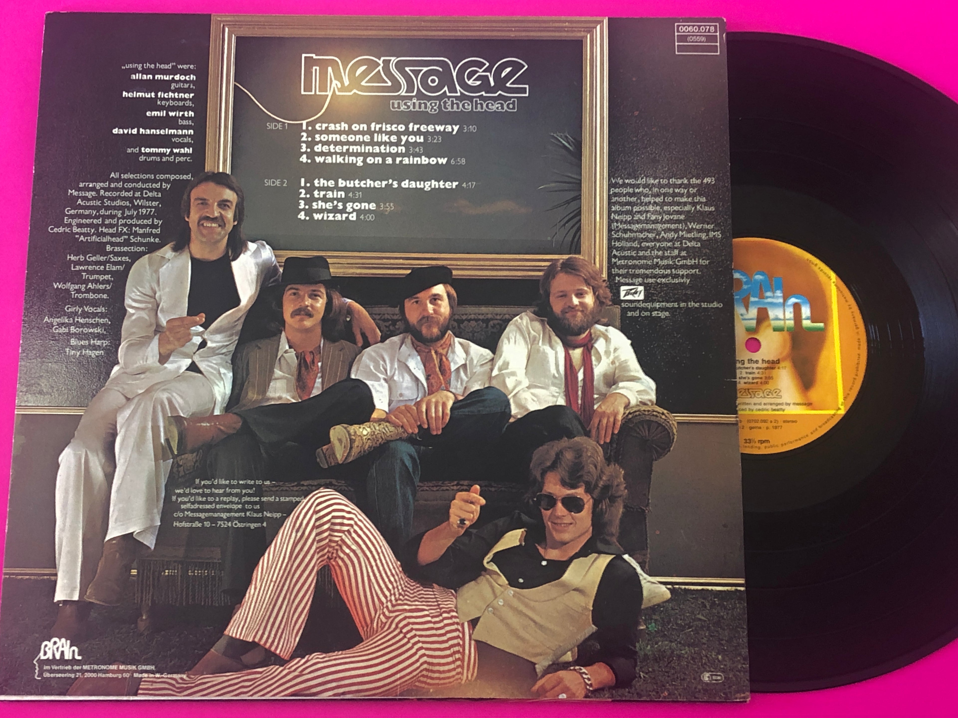 Message (3) : Using The Head (LP, Album)