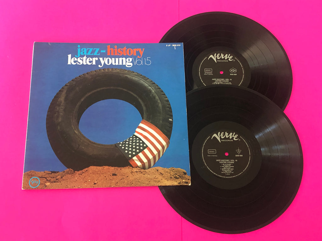 Lester Young : Jazz-History Vol. 15 (2xLP, Comp, Promo, Gat)