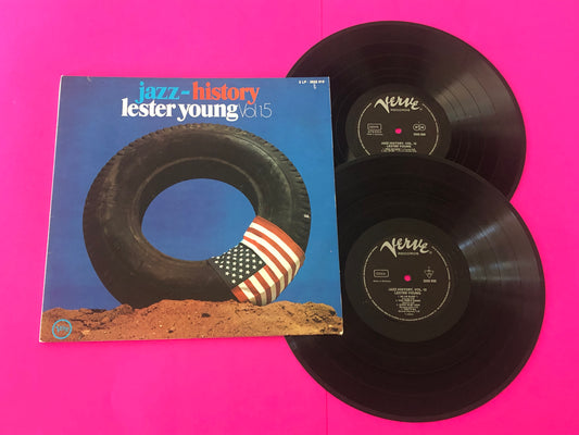 Lester Young : Jazz-History Vol. 15 (2xLP, Comp, Promo, Gat)