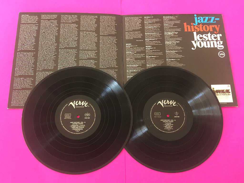 Lester Young : Jazz-History Vol. 15 (2xLP, Comp, Promo, Gat)