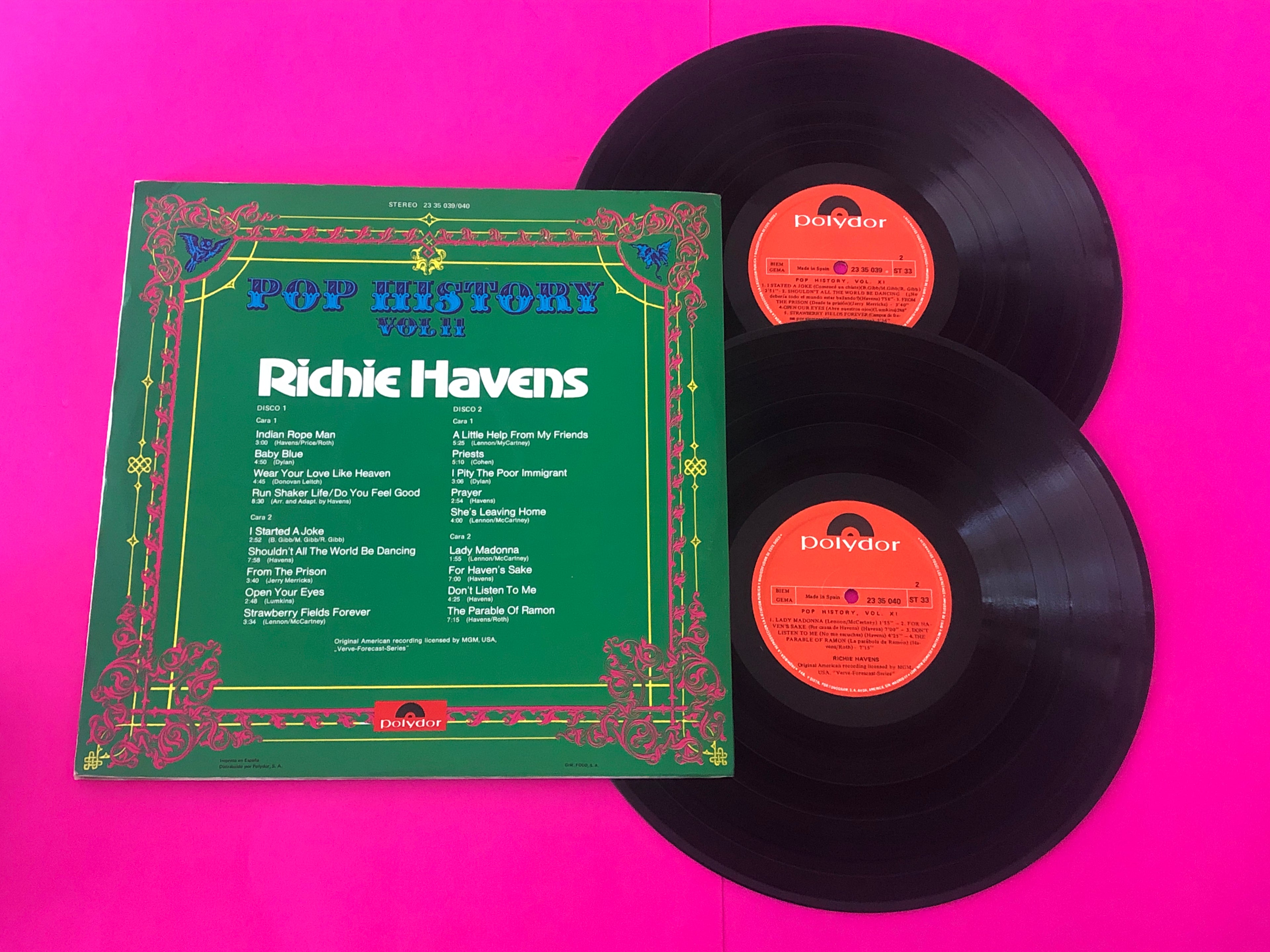 Richie Havens : Pop History Vol. 11 (2xLP, Comp)