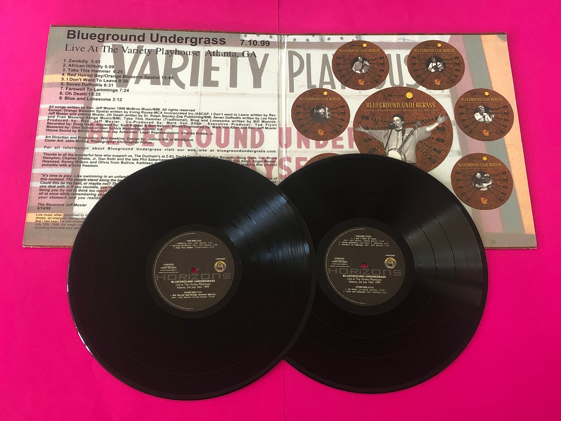 Blueground Undergrass : Live At The Variety Playhouse 7/10/99 (2xLP, Album)