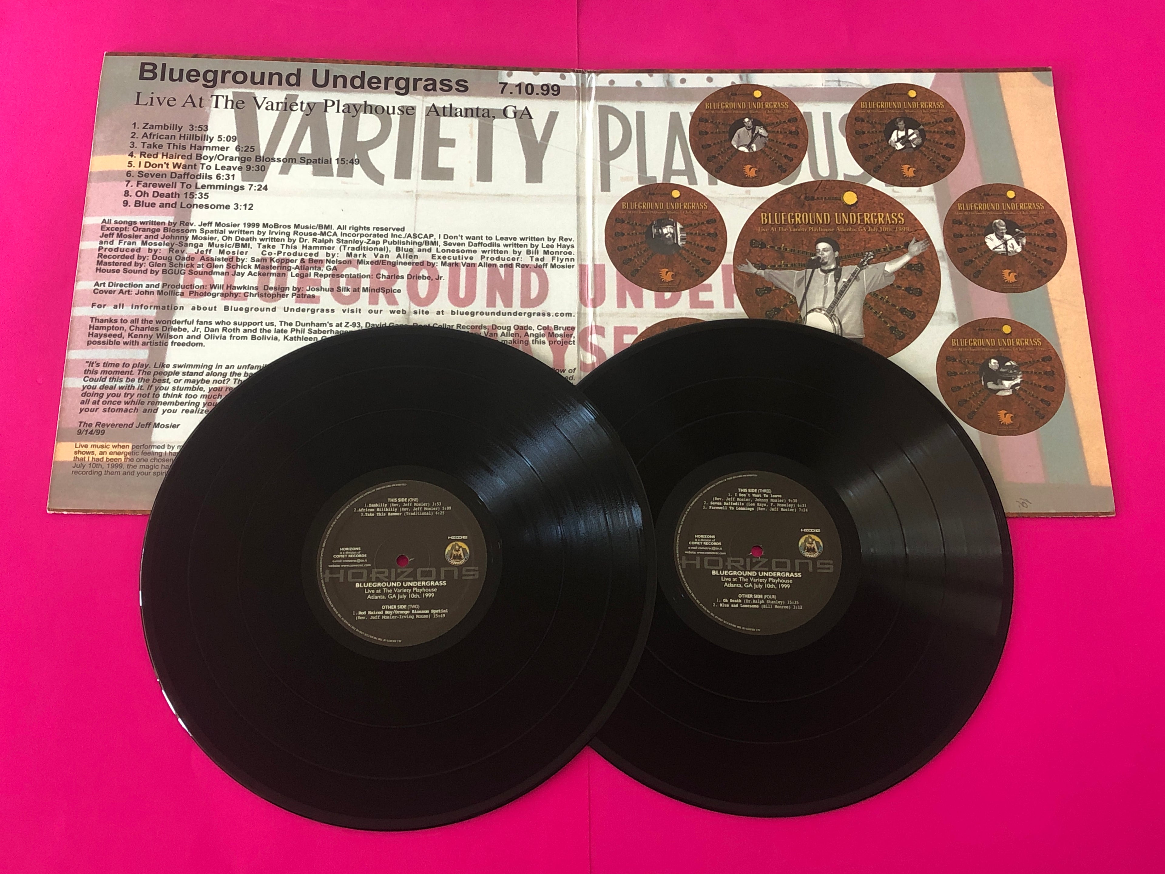Blueground Undergrass : Live At The Variety Playhouse 7/10/99 (2xLP, Album)