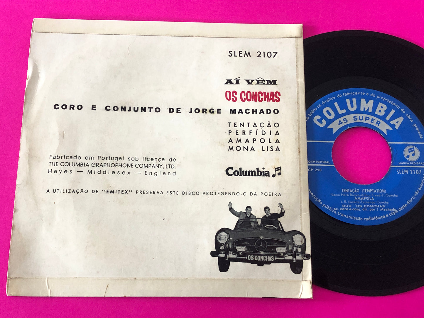 Os Conchas : Aí Vêm Os Conchas (7", EP)
