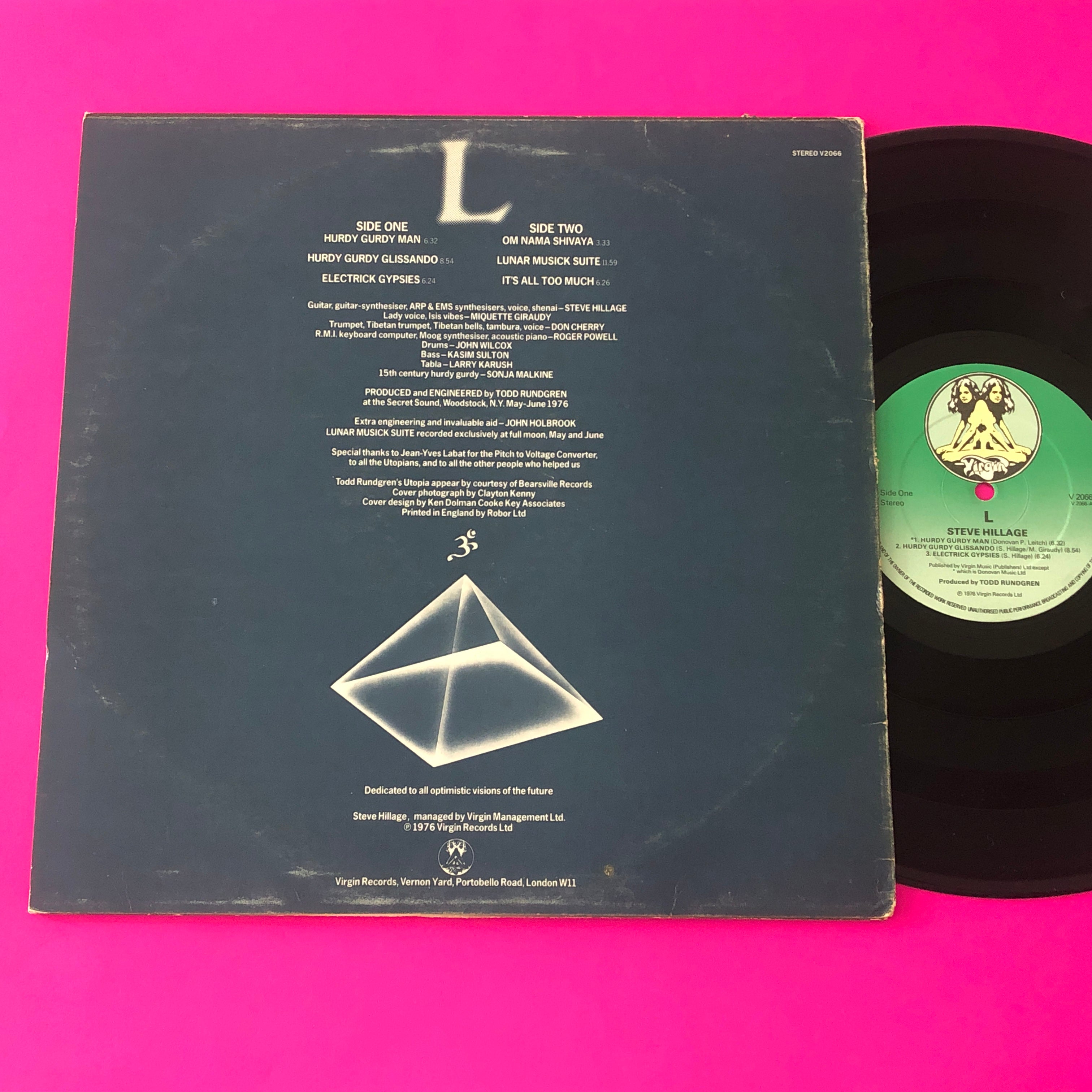 Steve Hillage : L (LP, Album)