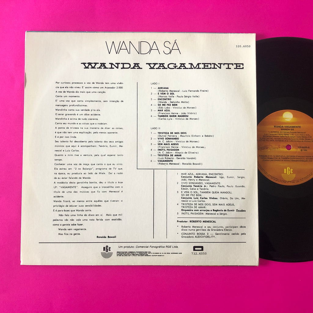 Wanda Sá : Wanda Vagamente (LP, Album, RE)