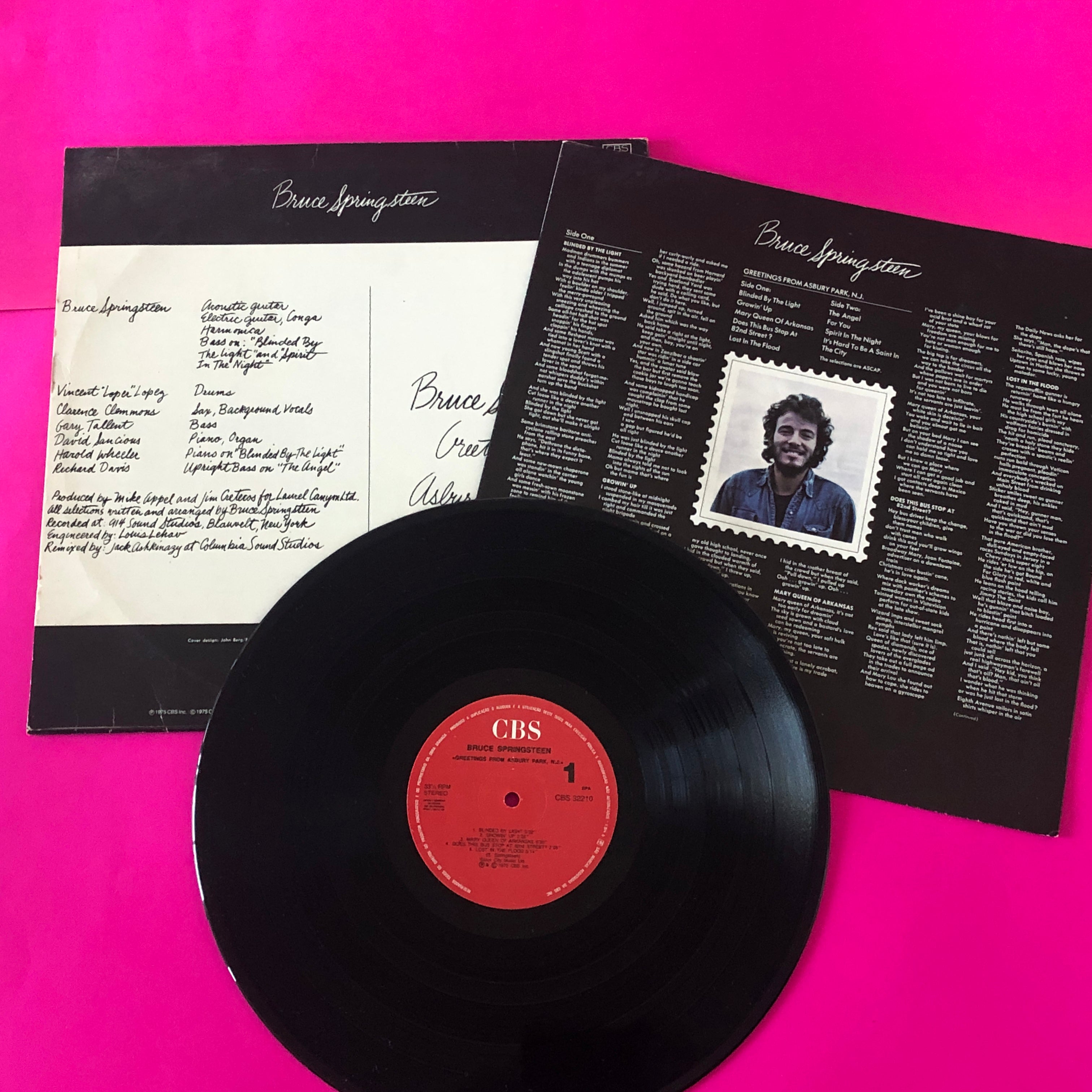 Bruce Springsteen : Greetings From Asbury Park N.J. (LP, Album, Club, RE)