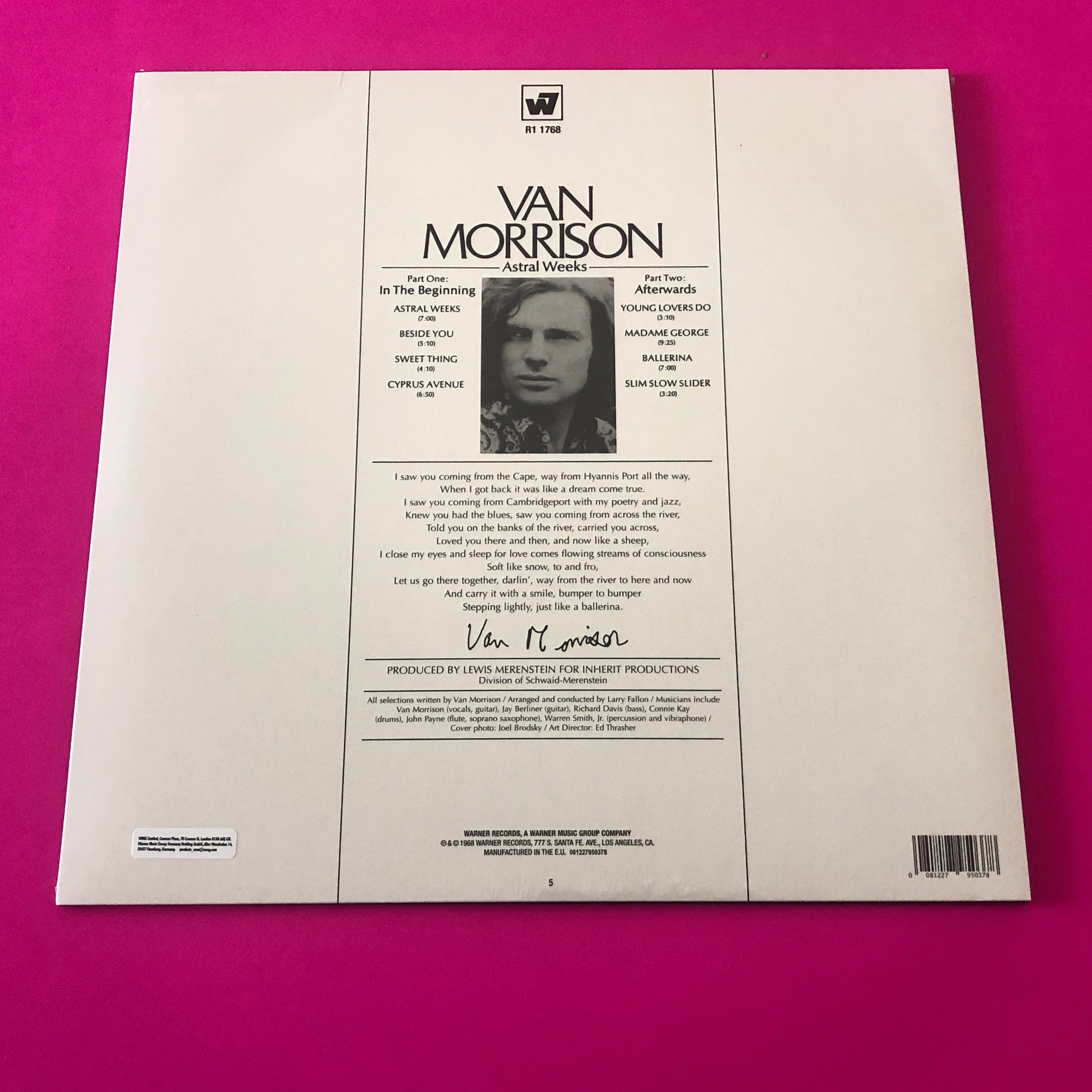 Van Morrison : Astral Weeks (LP, Album, RE, RP, 180)