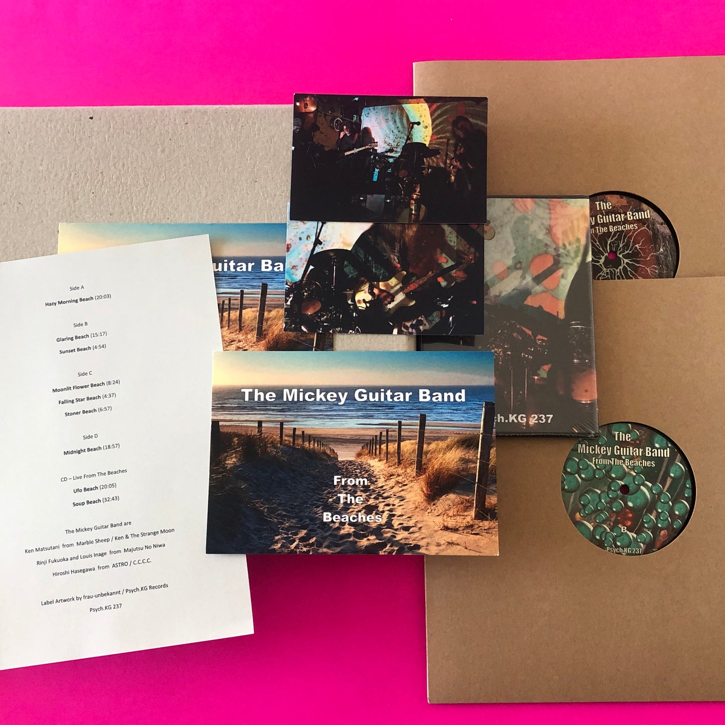 The Mickey Guitar Band : From The Beaches (2xLP + CD + Box, Album, Ltd, Num)