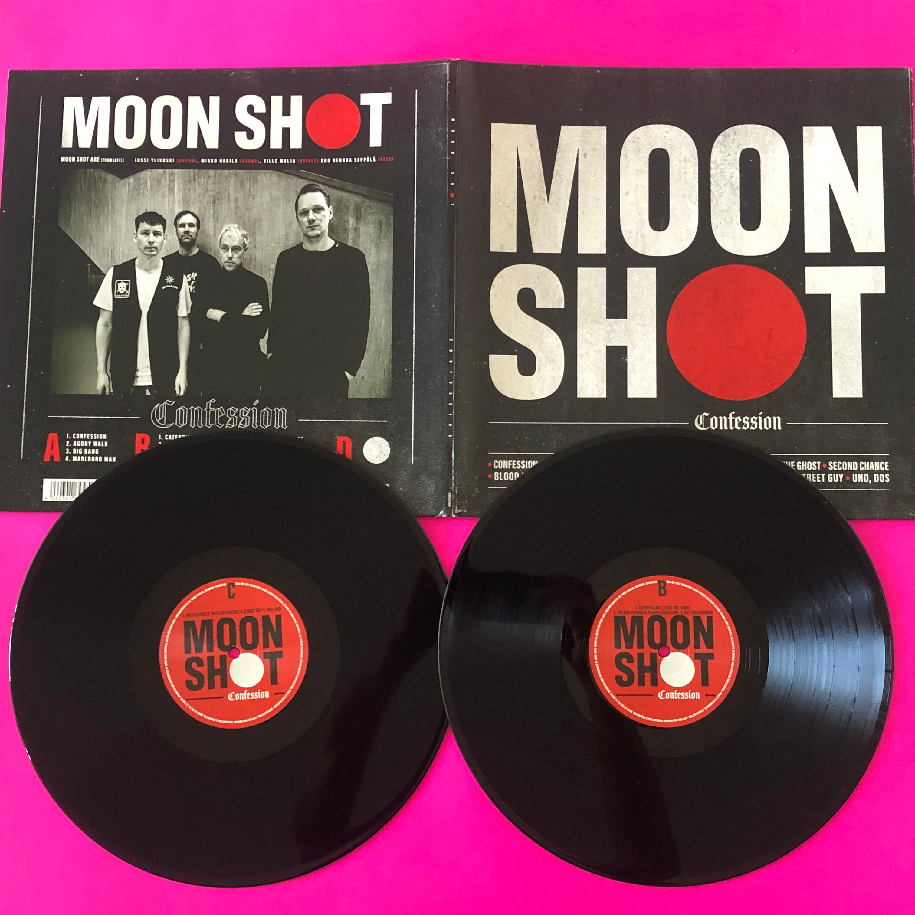 Moon Shot (2) : Confession (LP, Album + LP, S/Sided, Album, Etch + Album)